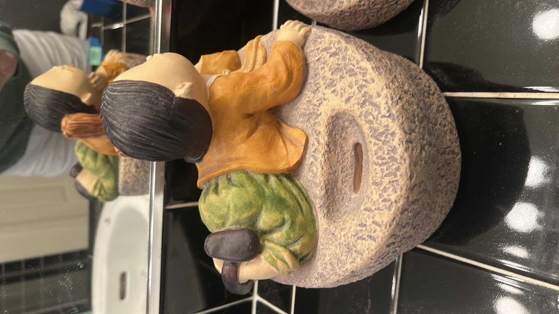 Photo 4 of 2 KOREAN CERAMIC FIGURES H8.5”