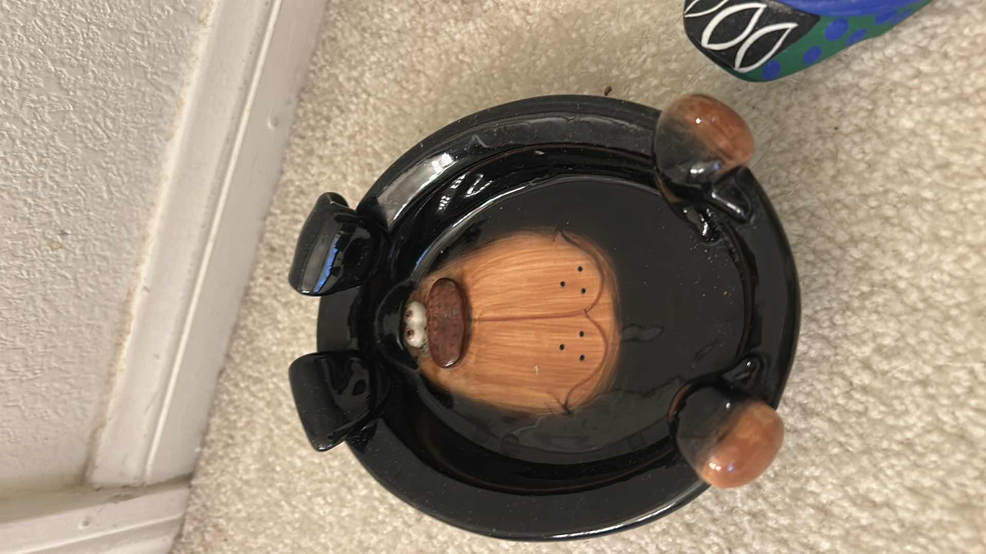 Photo 2 of 5 PC HOME DECOR MILKY WHITE GLASS VASE H10”, SOAP DISH, MUG SND TWO WOODEN DUCKS