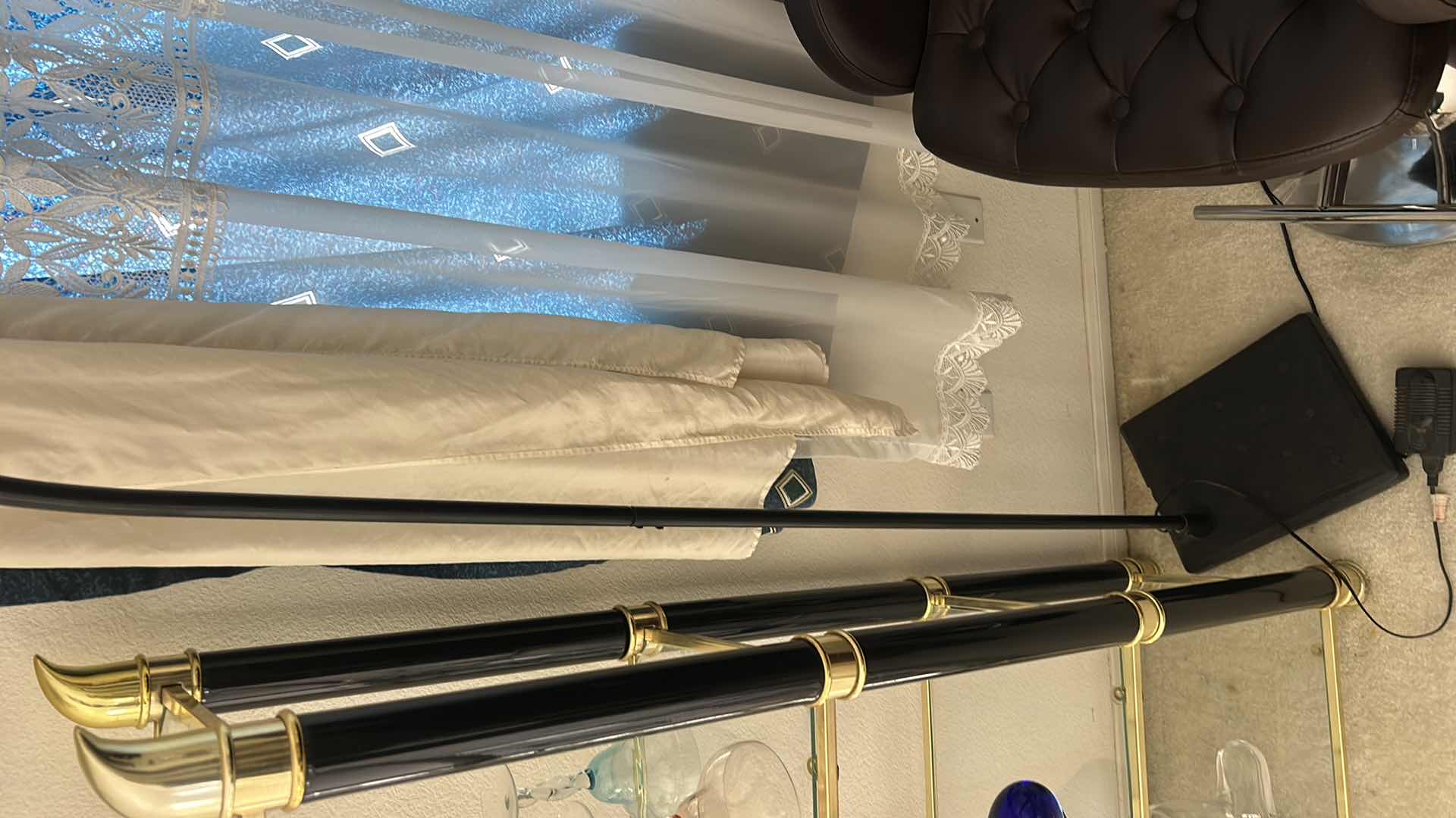 Photo 1 of BLACK METAL FLOOR LAMP H81”