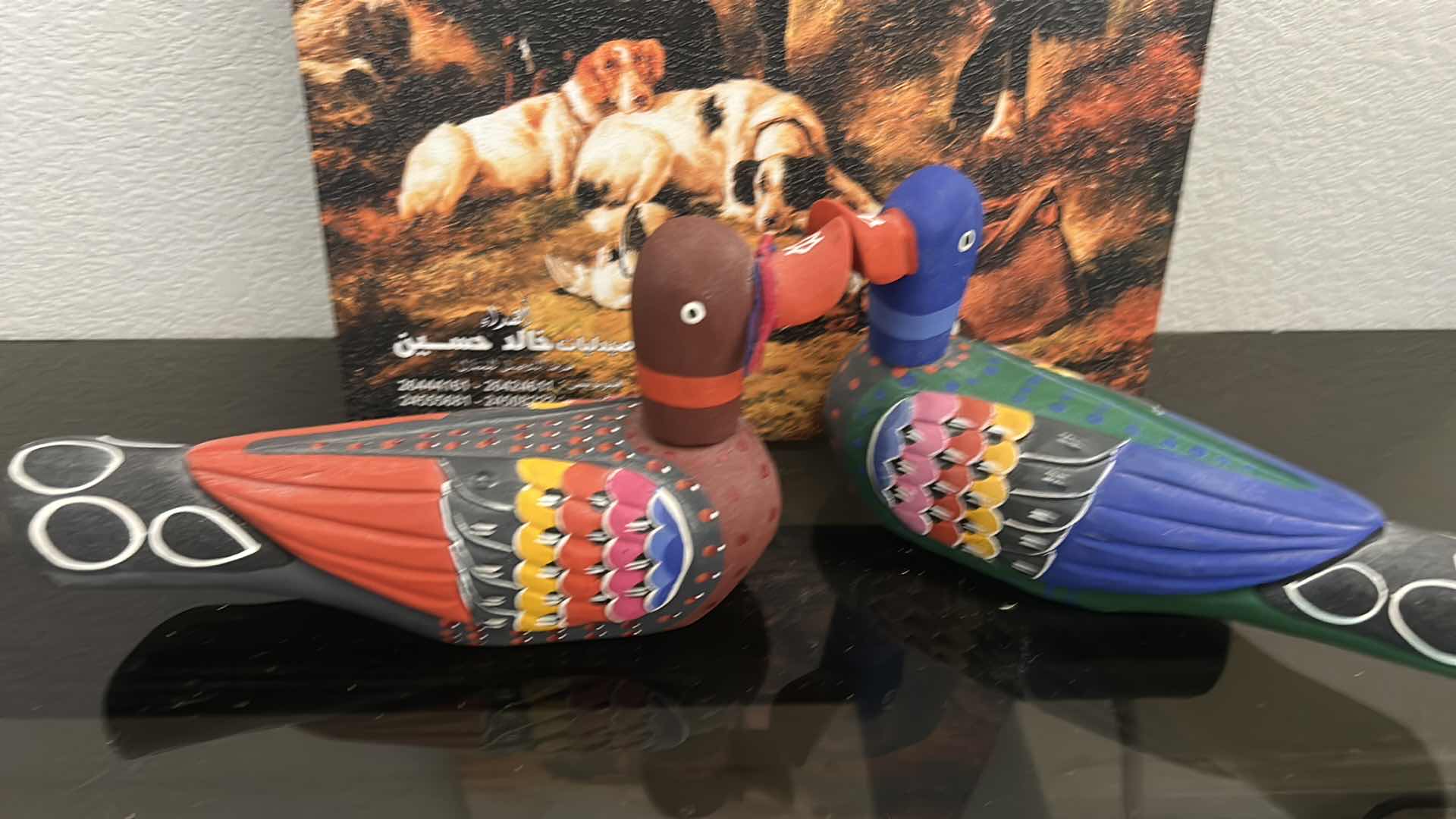 Photo 1 of 4 PC HOME DECOR - ARTWORK 12” x 16”, WOOD DUCKS, CANDLE CENTERPIECE