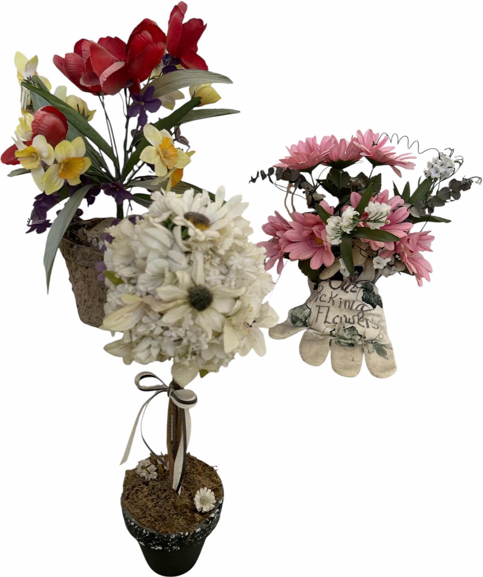 Photo 1 of 3 FAUX FLORAL ARRANGEMENTS - TALLEST H17”