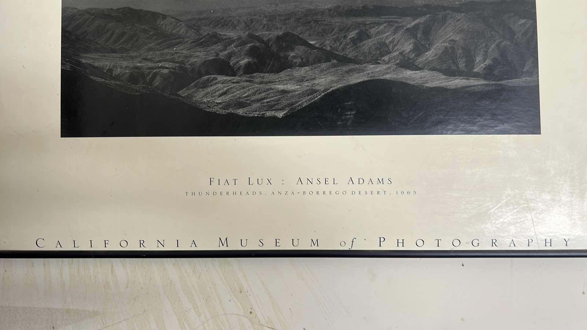 Photo 1 of ANSEL ADAMS PHOTOGRAPHY POSTER ARTWORK  28” x 2’- ANZA BORREGO