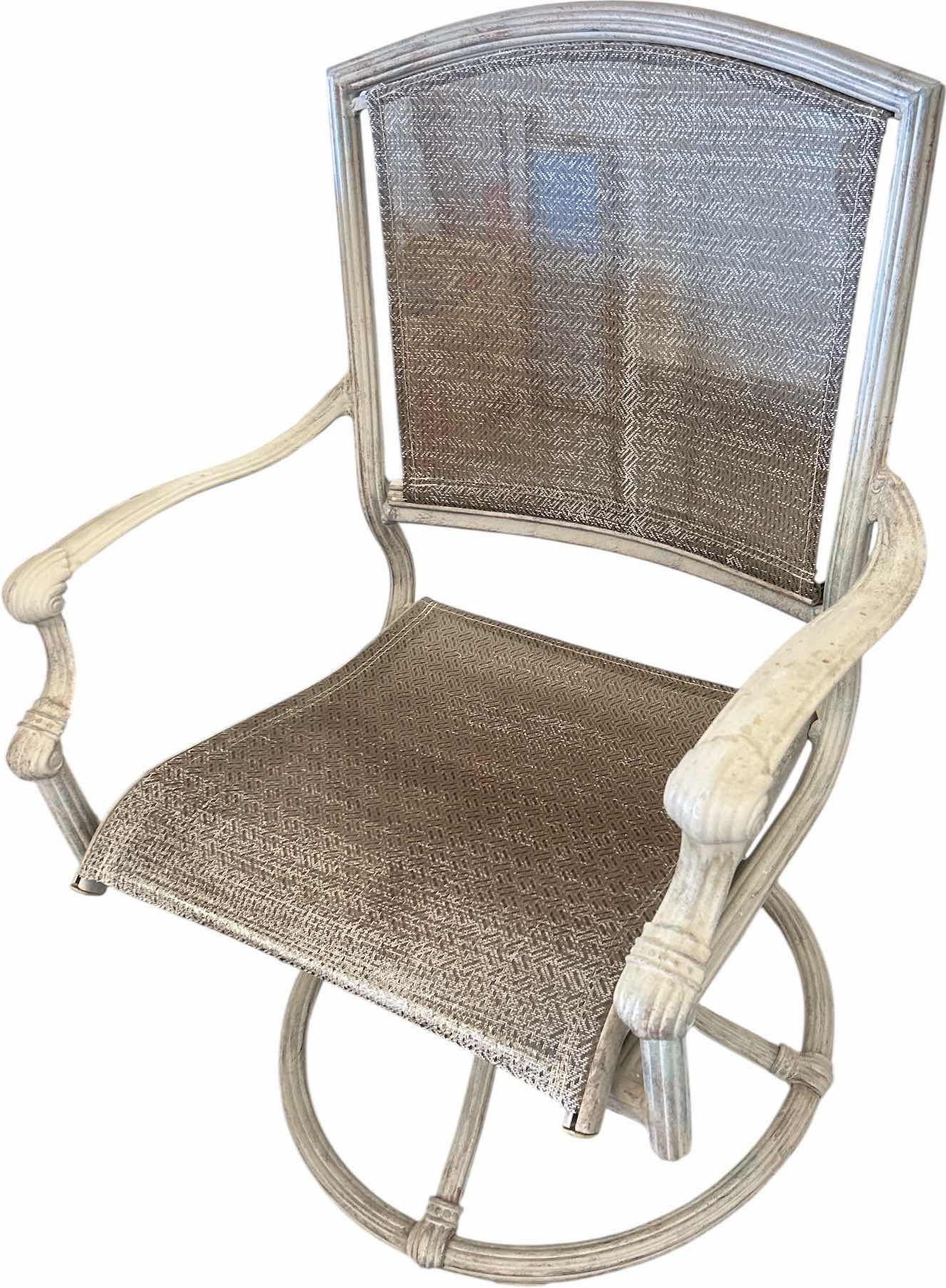 Photo 1 of OUTDOOR METAL SWIVEL CHAIR