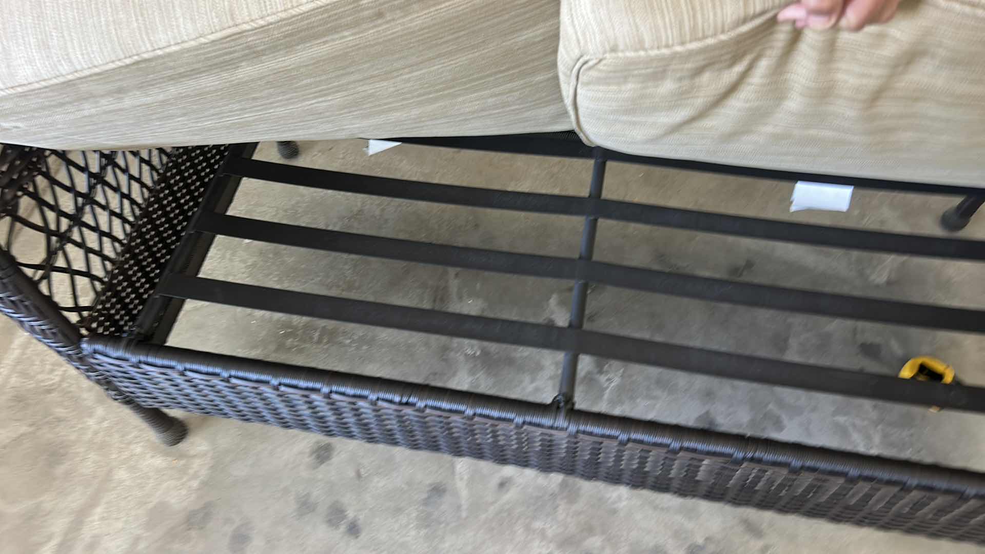 Photo 1 of FAUX WICKER OUTDOOR  58” SOFA