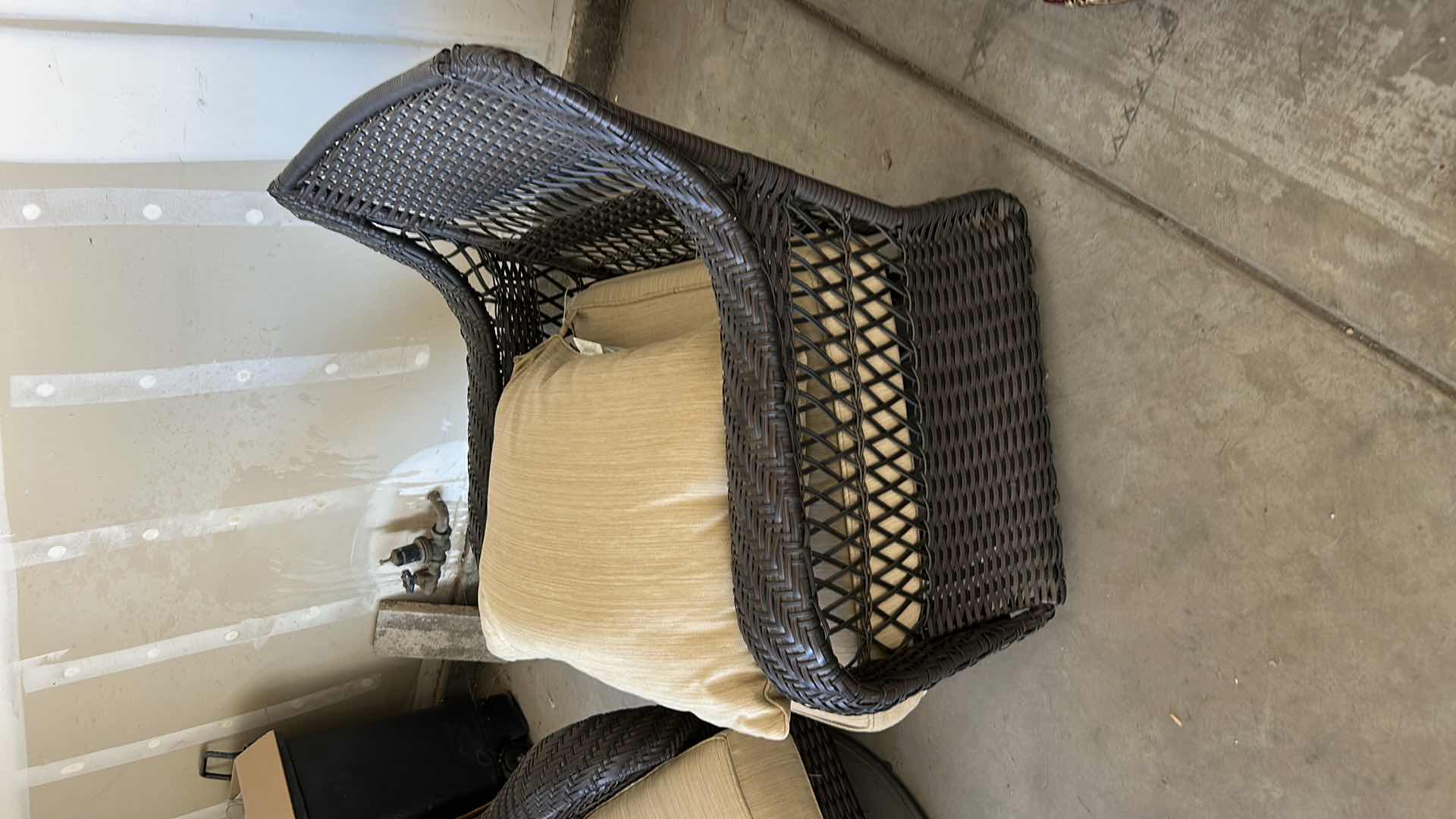 Photo 1 of OUTDOOR SWIVEL & ROCKING FAUX WICKER PATIO CHAIR 34” x 3 ‘ x H34 1/2”