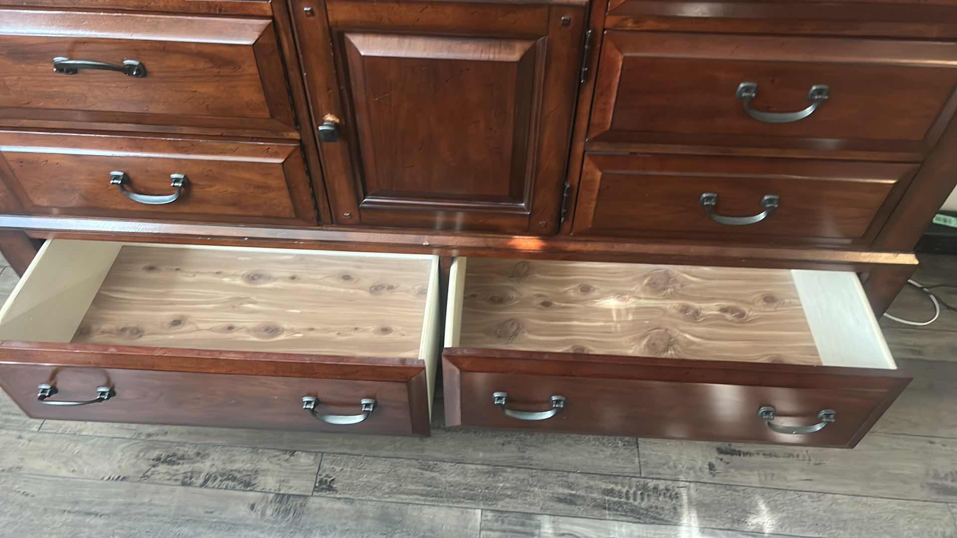 View 8 of BROYHILL DRESSER, CEDAR LINED BOTTOM DRAWERS 
64“ x 19“ x H43“