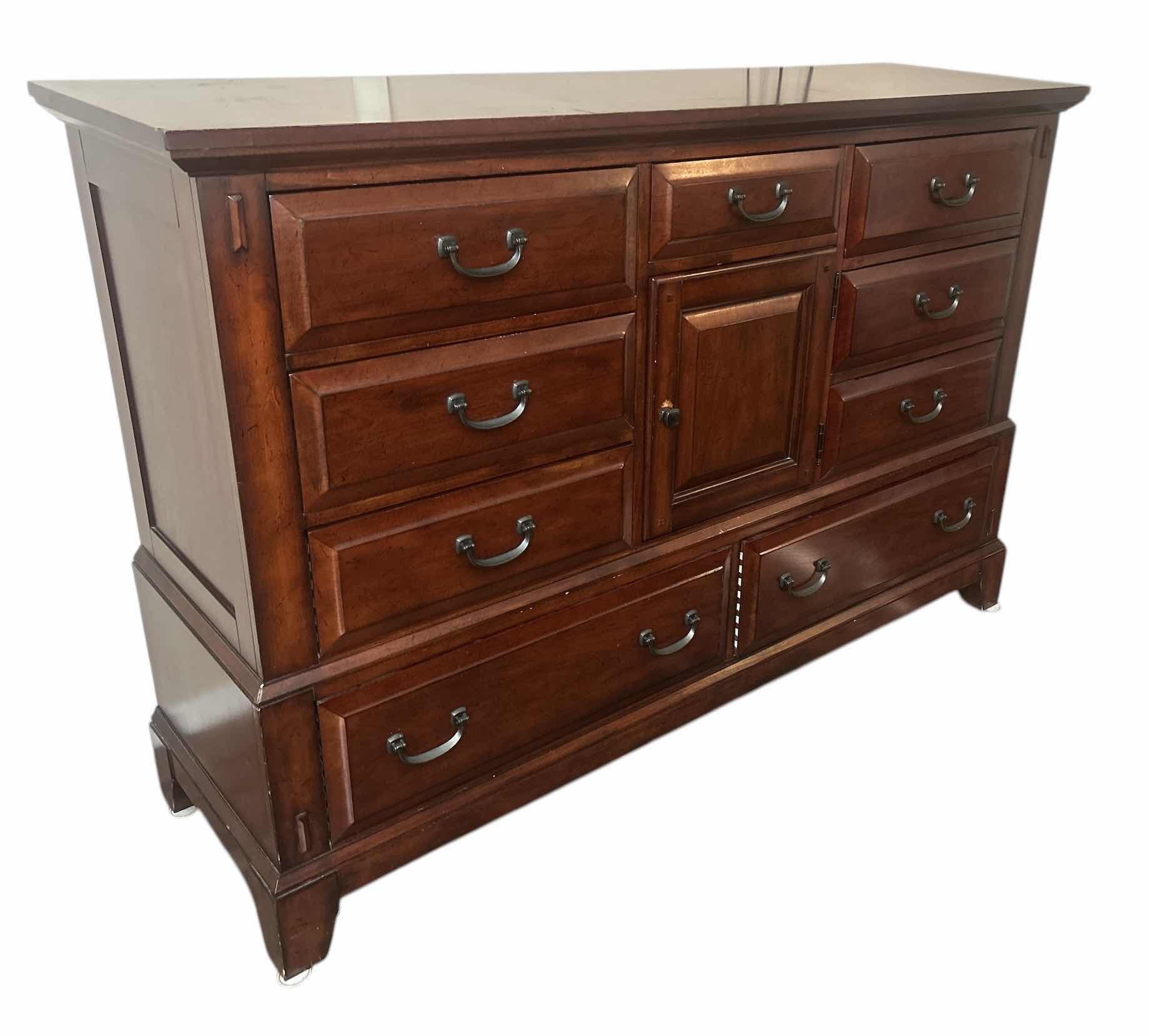 View 1 of BROYHILL DRESSER, CEDAR LINED BOTTOM DRAWERS 
64“ x 19“ x H43“