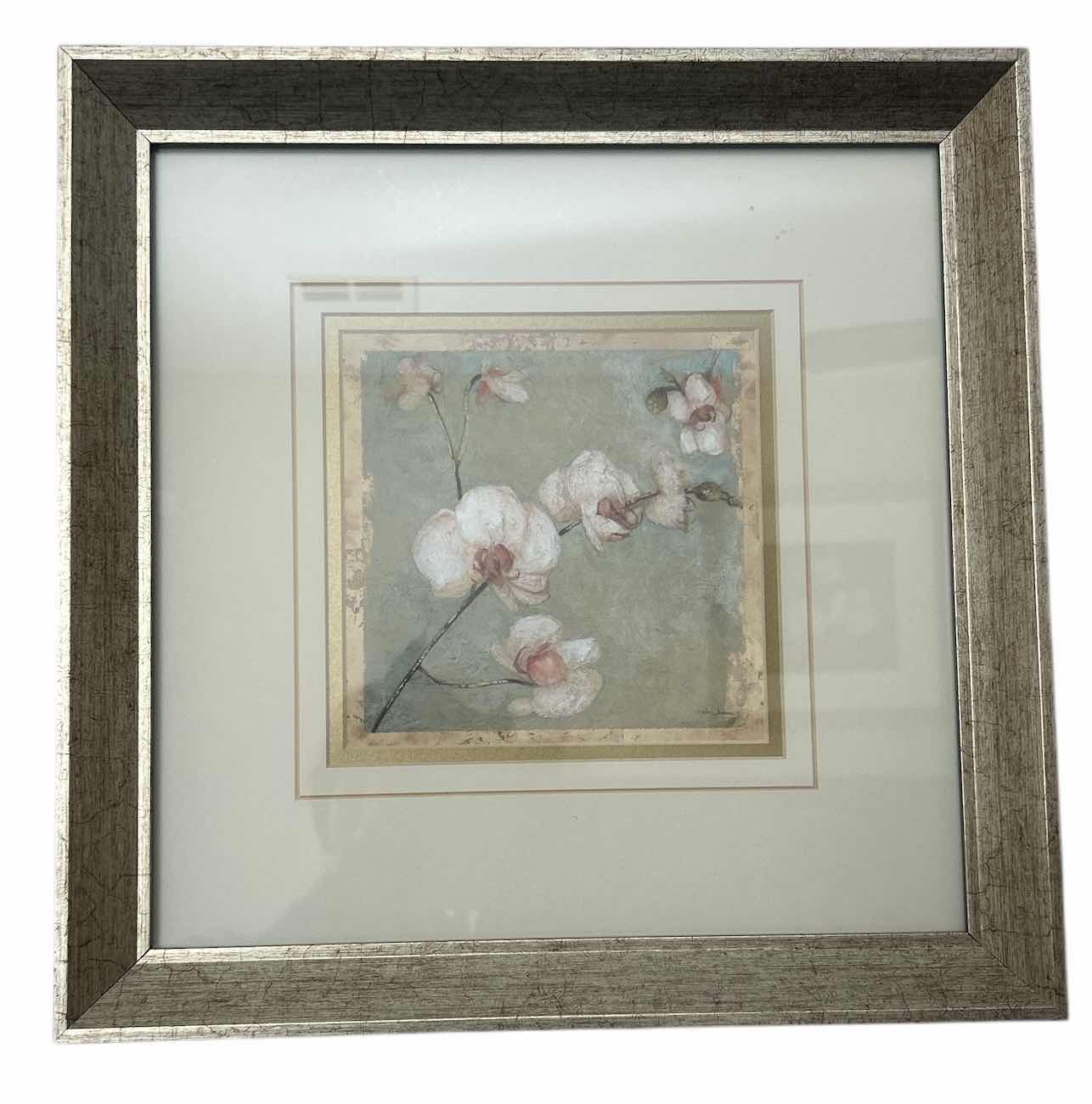 Photo 1 of FRAMED FLORAL ARTWORK 15” x 15”