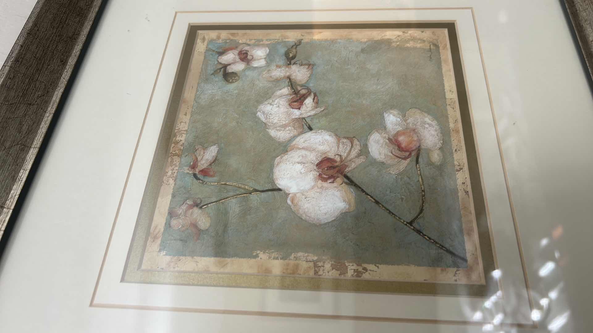 Photo 1 of FRAMED FLORAL ARTWORK 15” x 15”