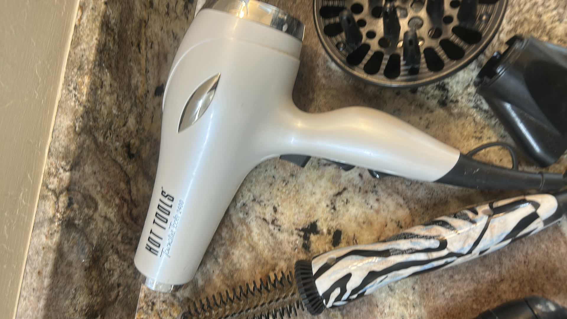 Photo 4 of HOT TOOLS HAIR DRYER, JIBERR CURLING IRON, CALISTA CURLER, FLAT IRON & HOLDER