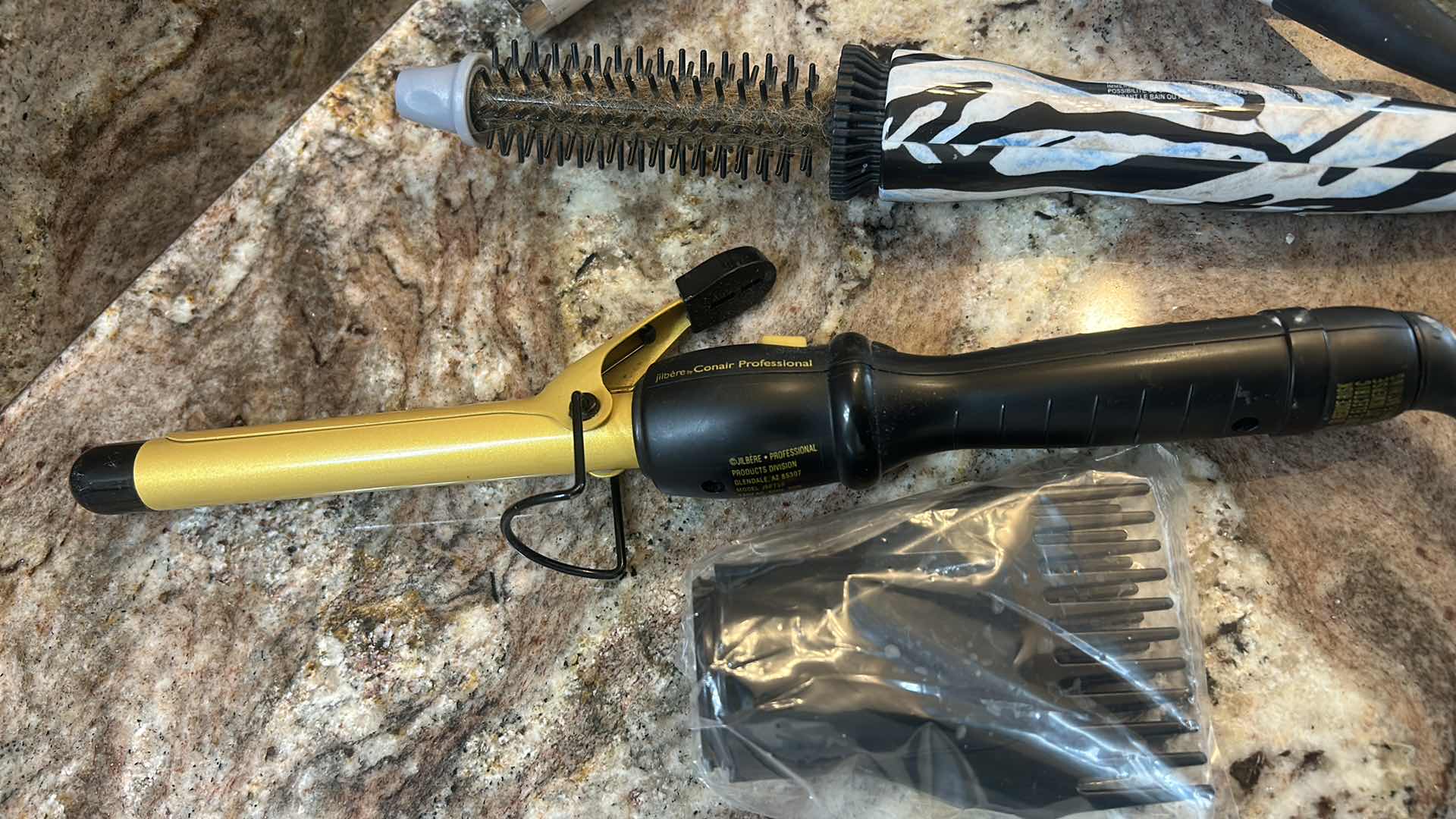 Photo 6 of HOT TOOLS HAIR DRYER, JIBERR CURLING IRON, CALISTA CURLER, FLAT IRON & HOLDER