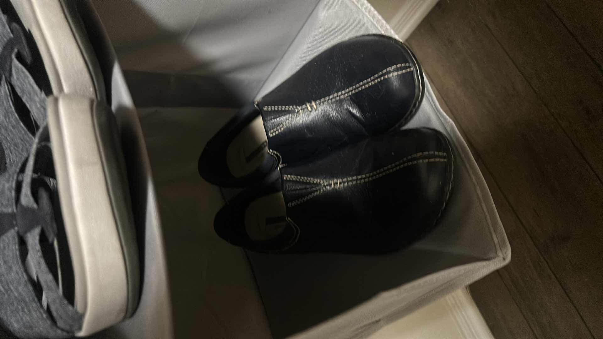 Photo 1 of 3 HANGING SHOE RACKS AND 11 PAIRS WOMENS SHOES MOSTLY SIZE 8.5