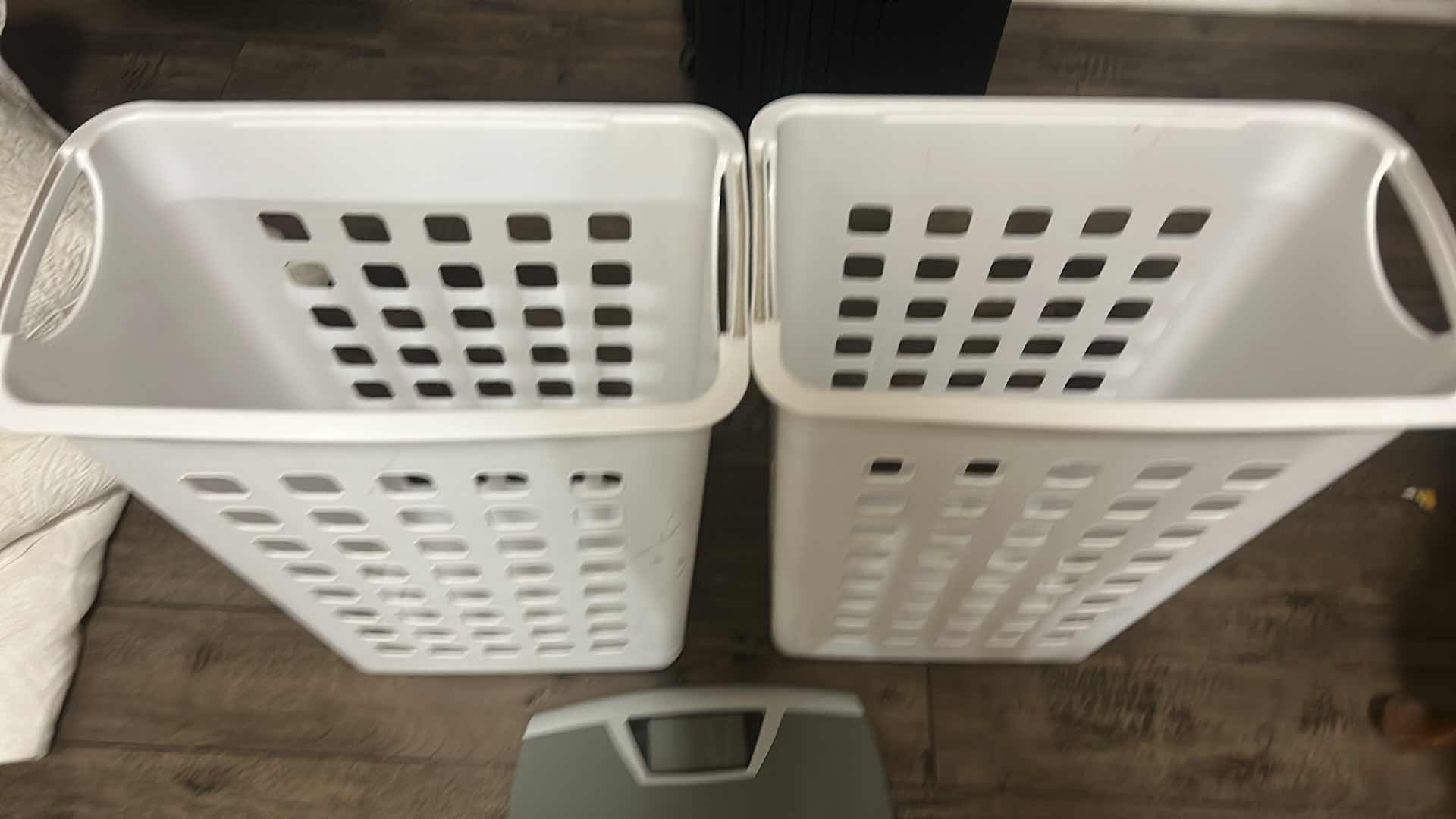 Photo 1 of 2 NEW LAUNDRY HAMPERS AND BATHROOM SCALE