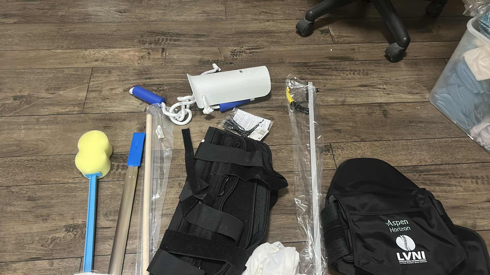 Photo 1 of MEDICAL SUPPLIES, HEATING PAD, BACK BRACE, LEG BRACE AND MORE