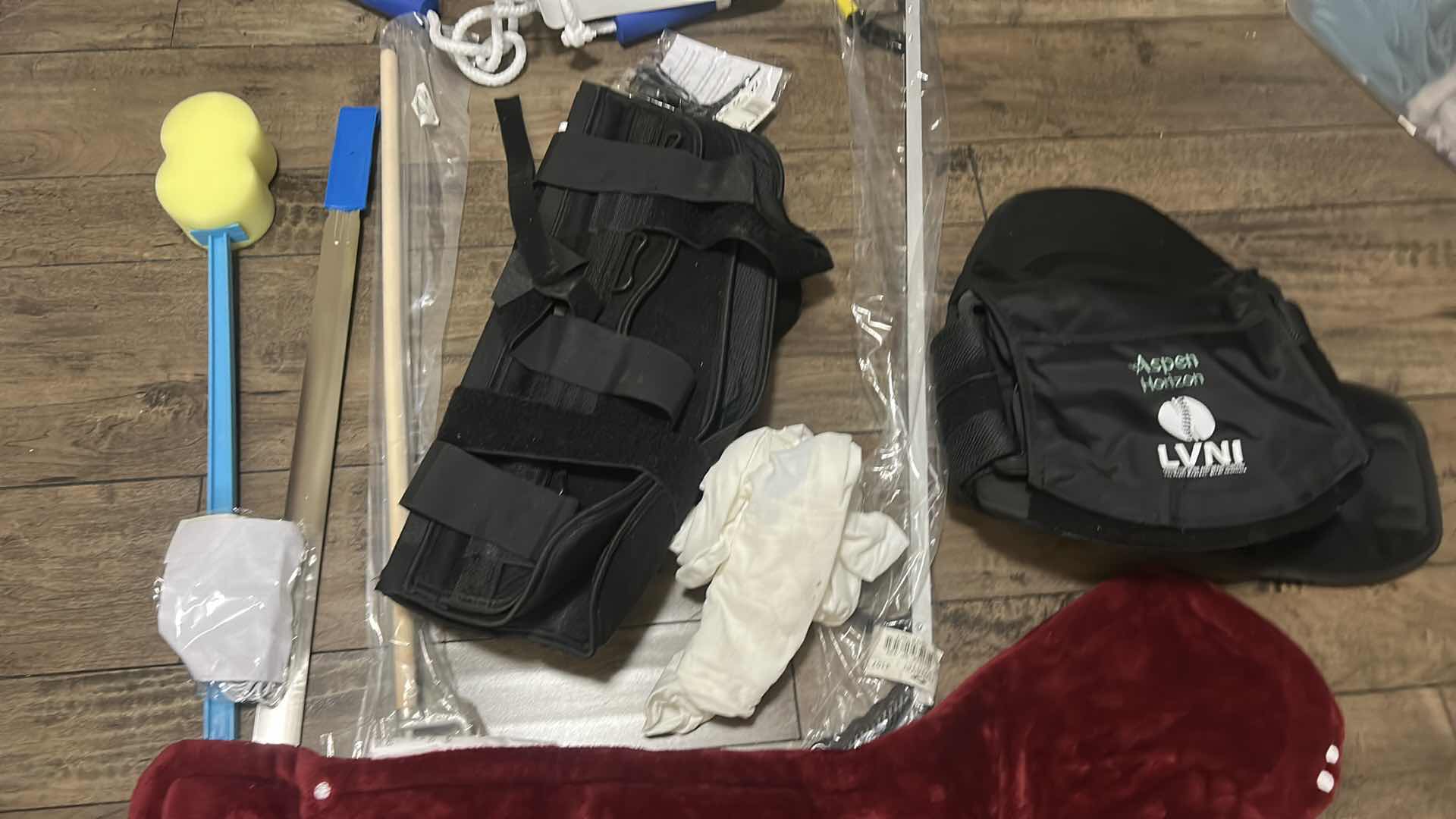 Photo 1 of MEDICAL SUPPLIES, HEATING PAD, BACK BRACE, LEG BRACE AND MORE