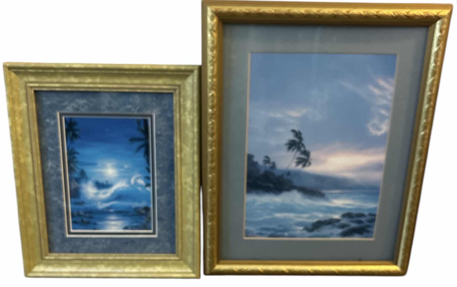 Photo 1 of 2 GOLD FRAMED TROPICAL  (LARGEST 13” x H17”) BY ROY GONZALEZ TABORA