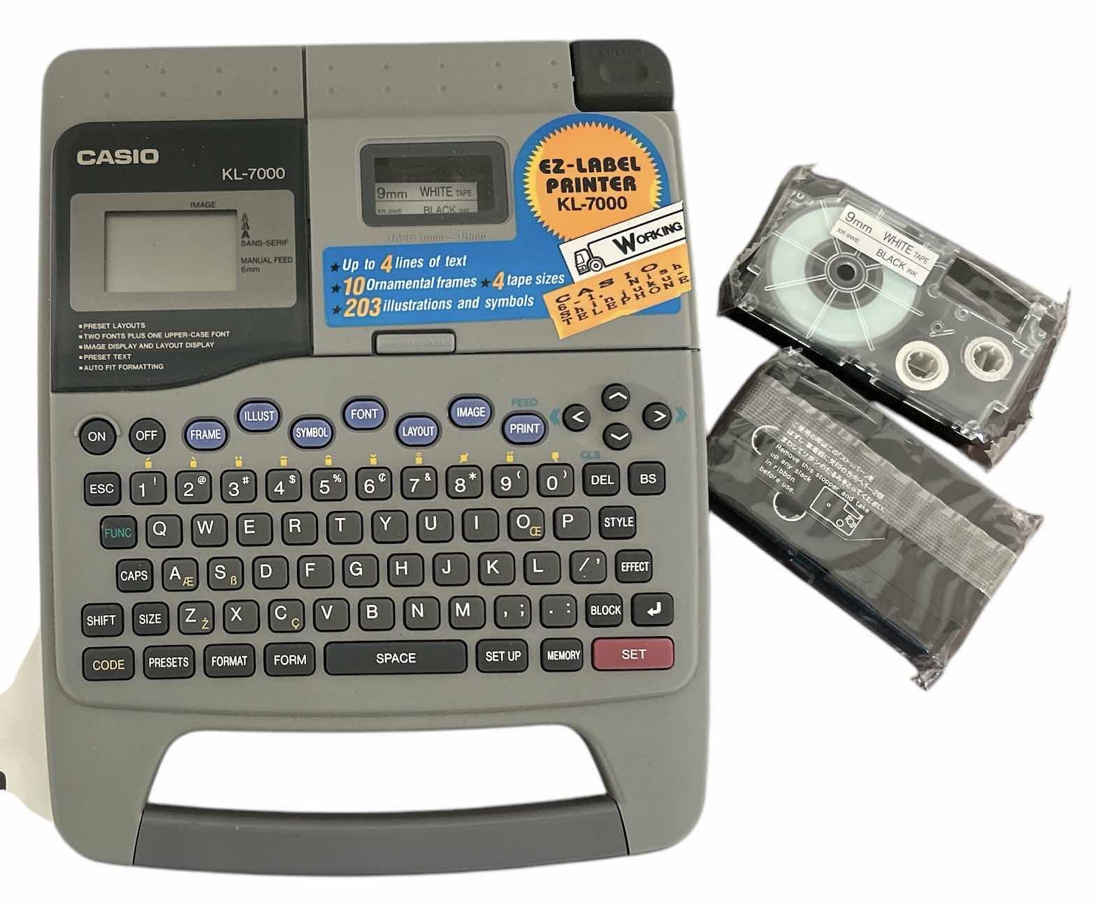 Photo 1 of CASIO LABEL MAKER