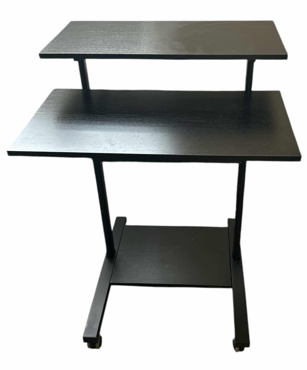 Photo 1 of ADJUSTABLE STANDING SITTING DESK/ PODIUM ON WHEELS 27 1/2” x 27 1/2” x H38”