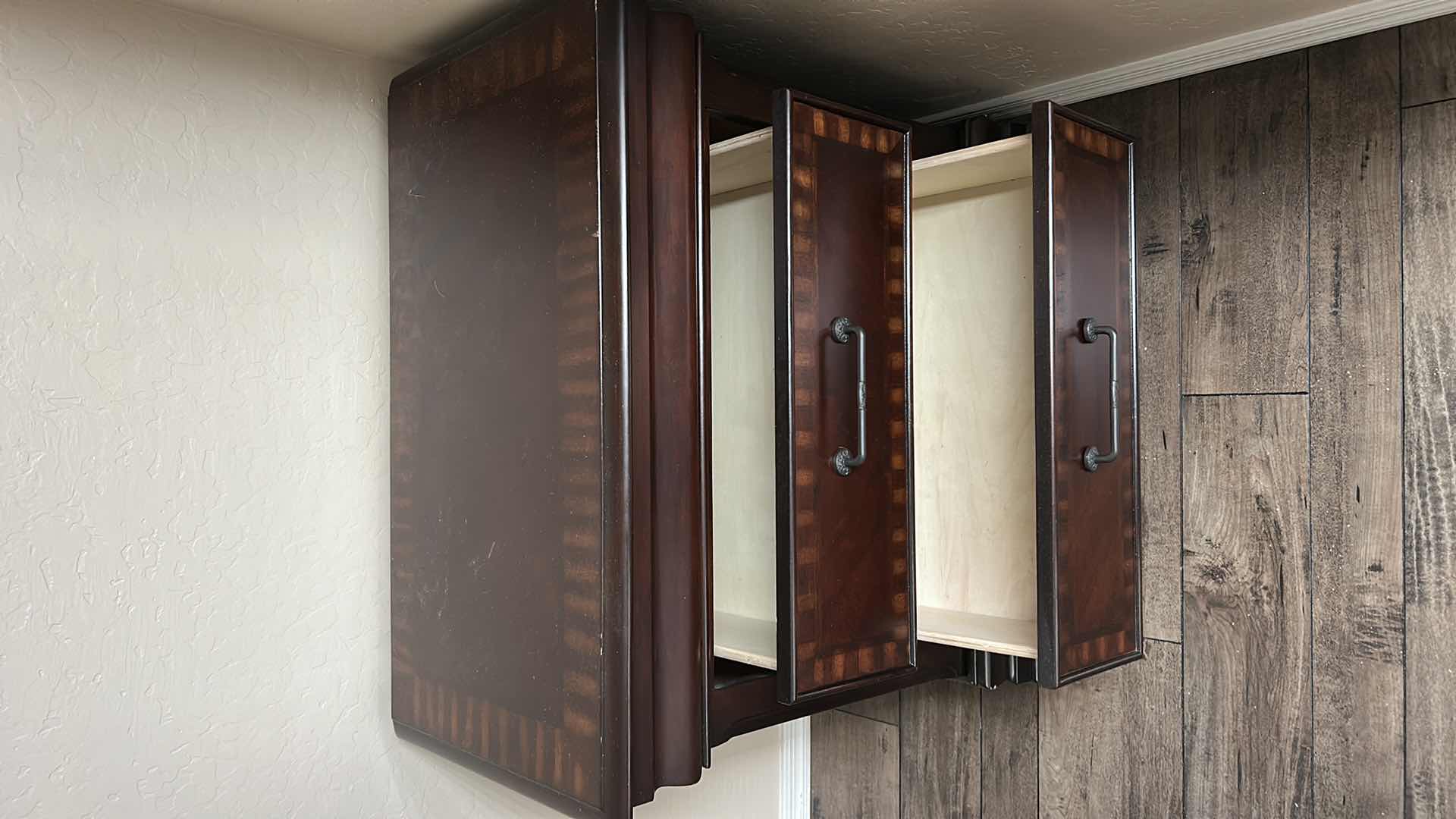 Photo 1 of 2 DRAWER WOOD NIGHTSTAND 30 1/2” x 17” x 29”