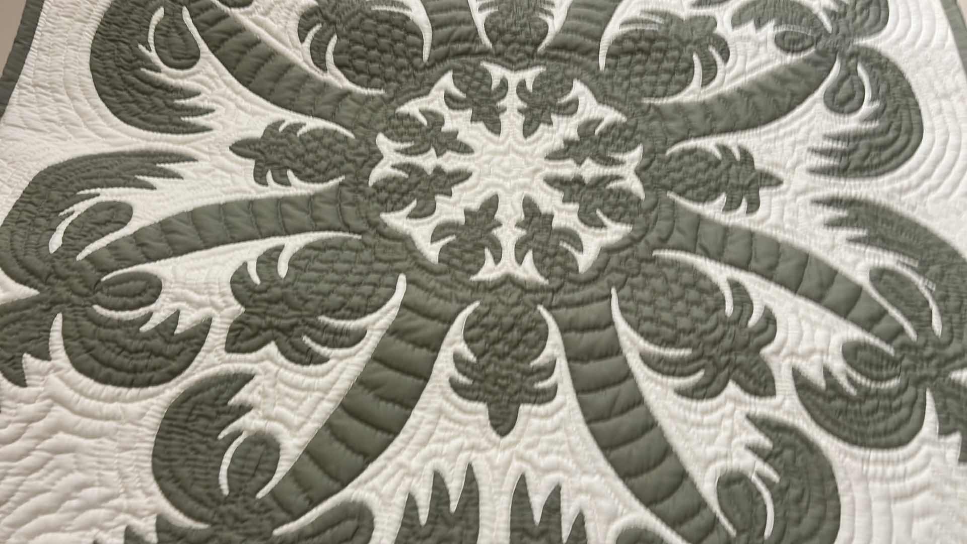 Photo 1 of HANGING QUILT  40” x 40” WITH ROD AND WALL MOUNT