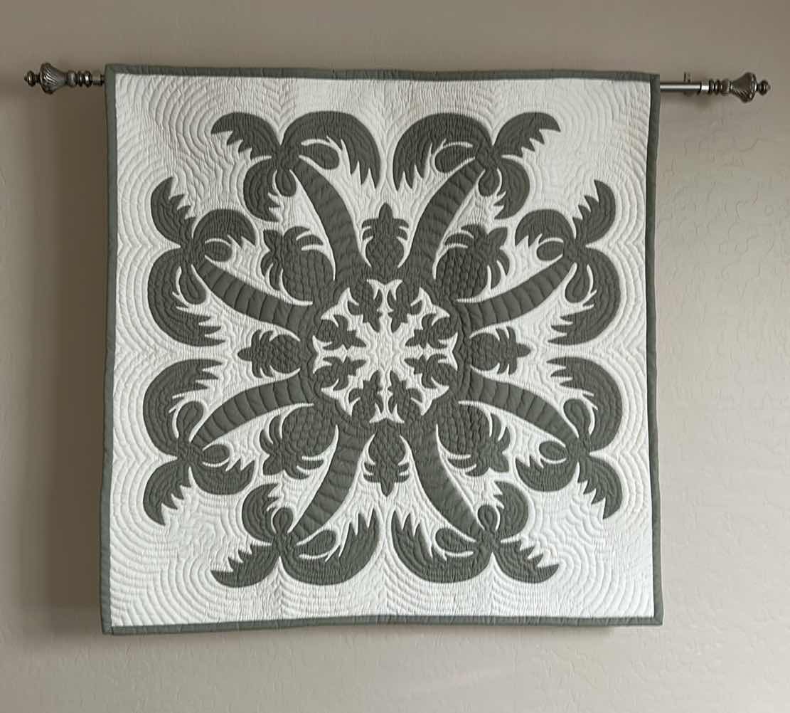 Photo 1 of HANGING QUILT  40” x 40” WITH ROD AND WALL MOUNT