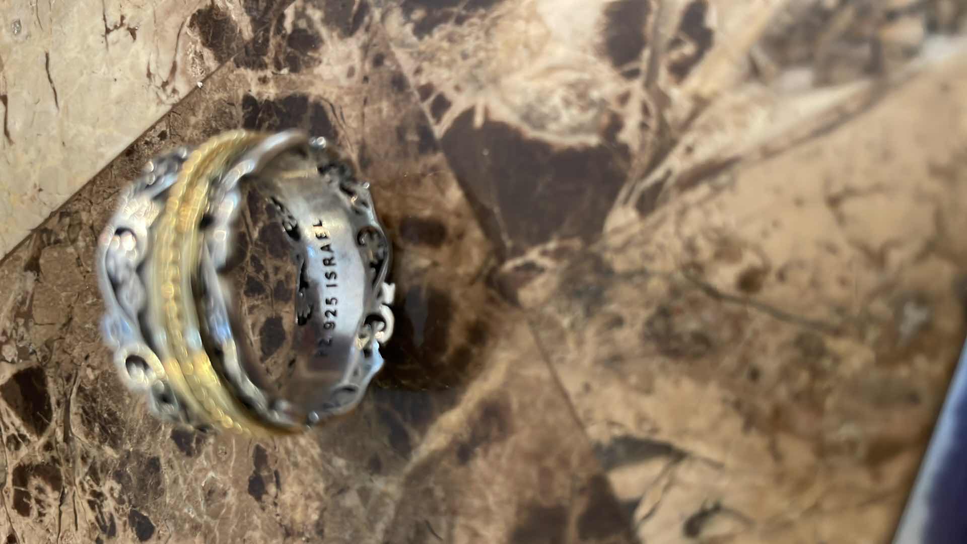 Photo 1 of EARRINGS AND RING SET 925 ISRAEL