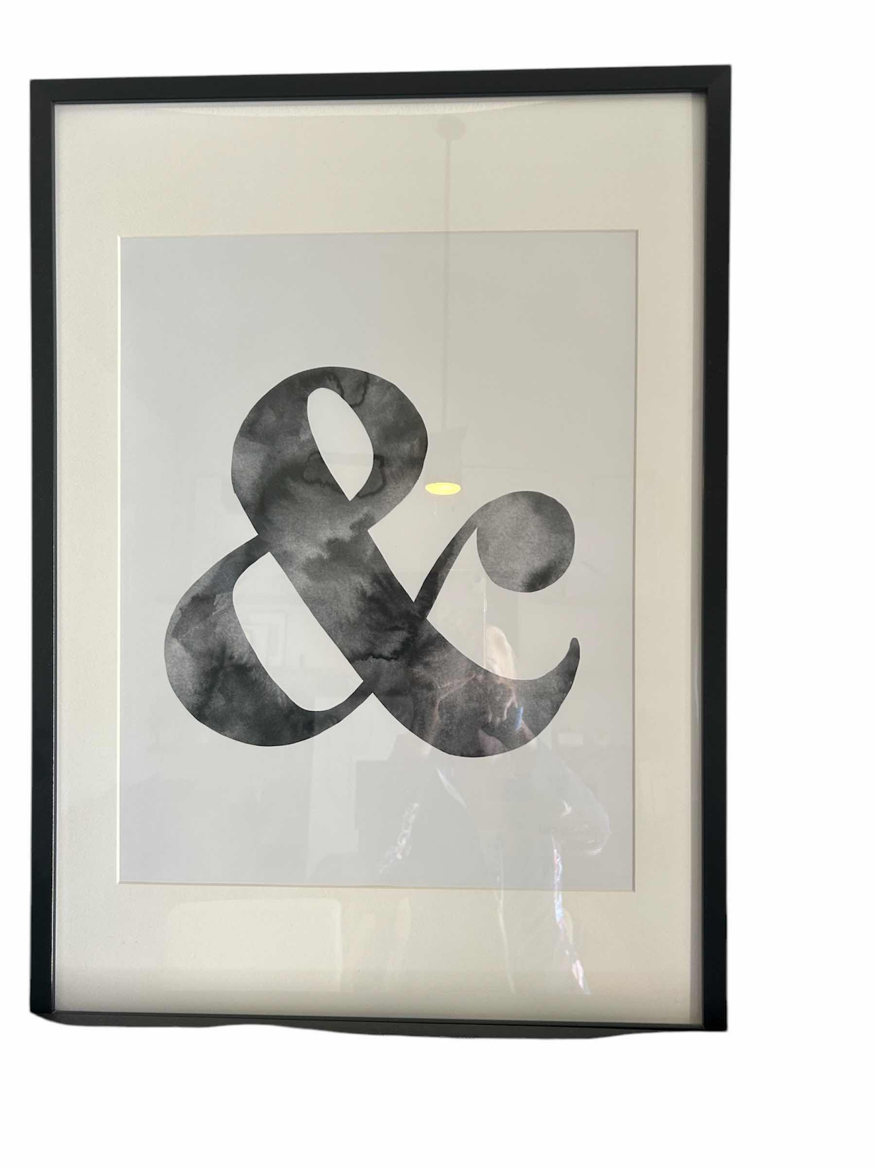 Photo 1 of BLACK FRAMED & PRINT ART 20” X 27”