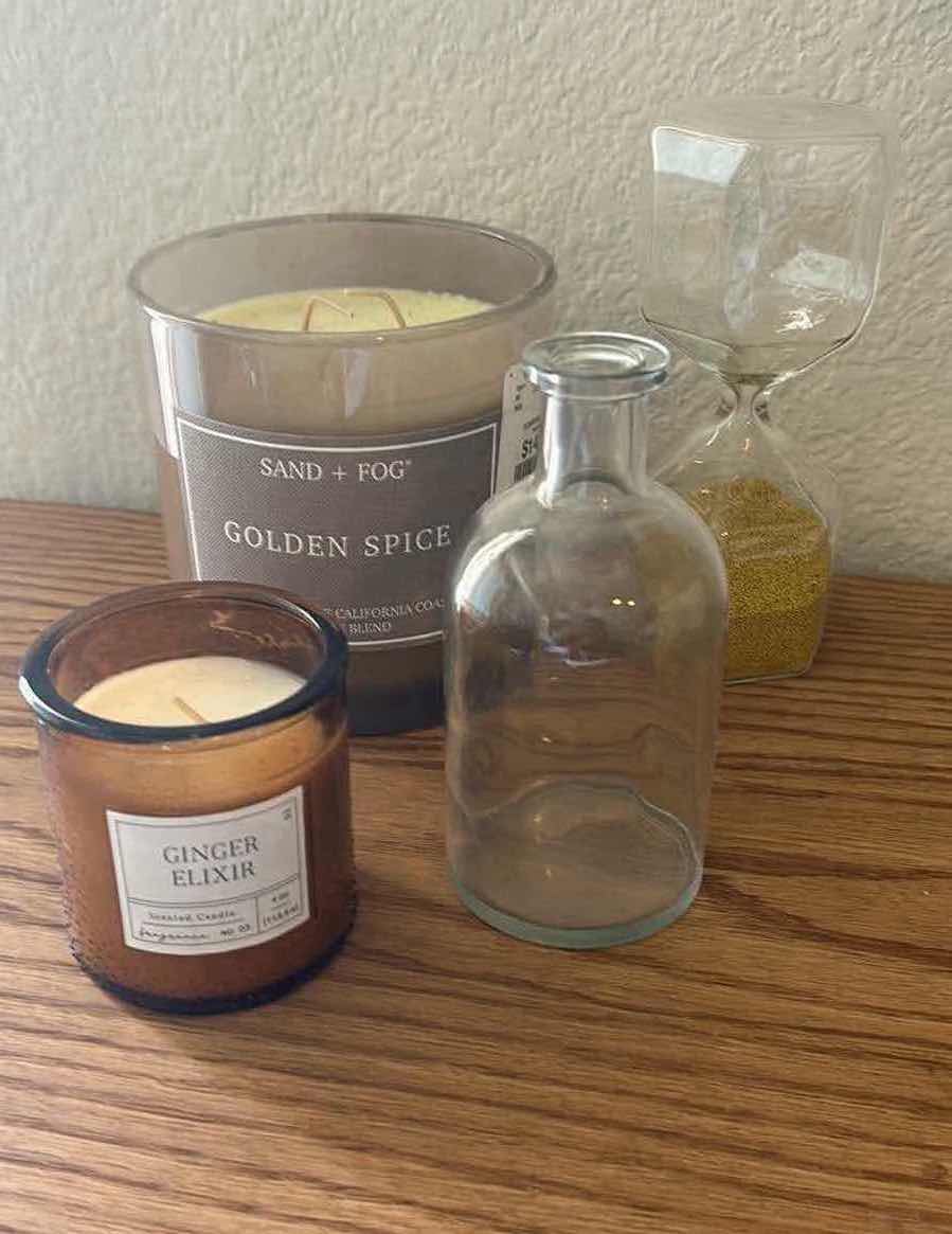 Photo 1 of ASSORTED CANDLES SAND TIMER