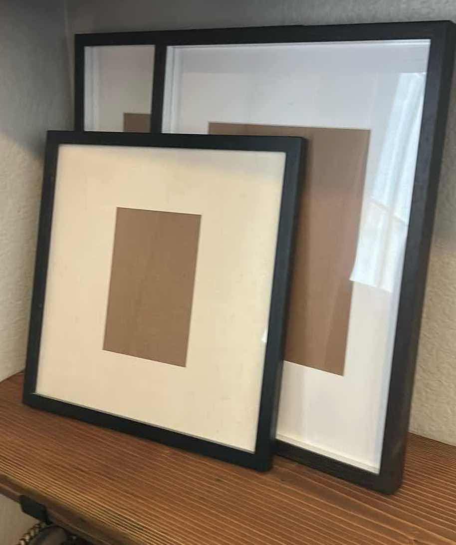 Photo 1 of 3- BLACK FRAMED FRAMES VARIOUS SIZES