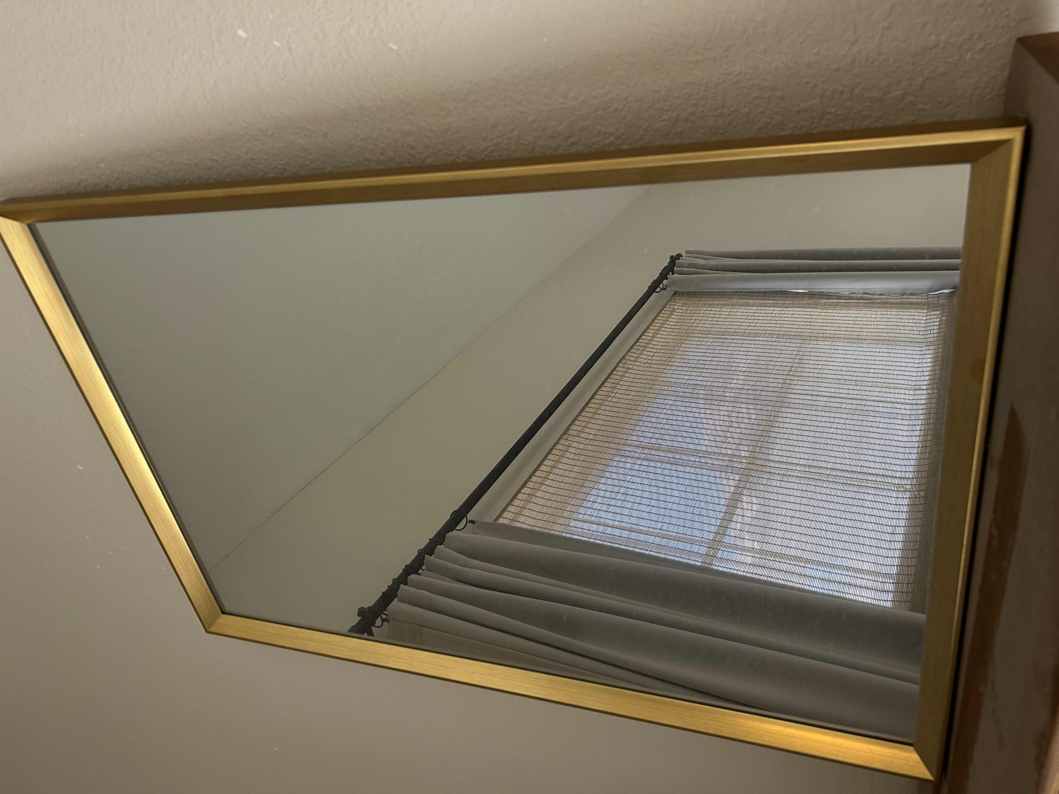 Photo 1 of GOLD FRAMED WALL MIRROR 24” X 36”