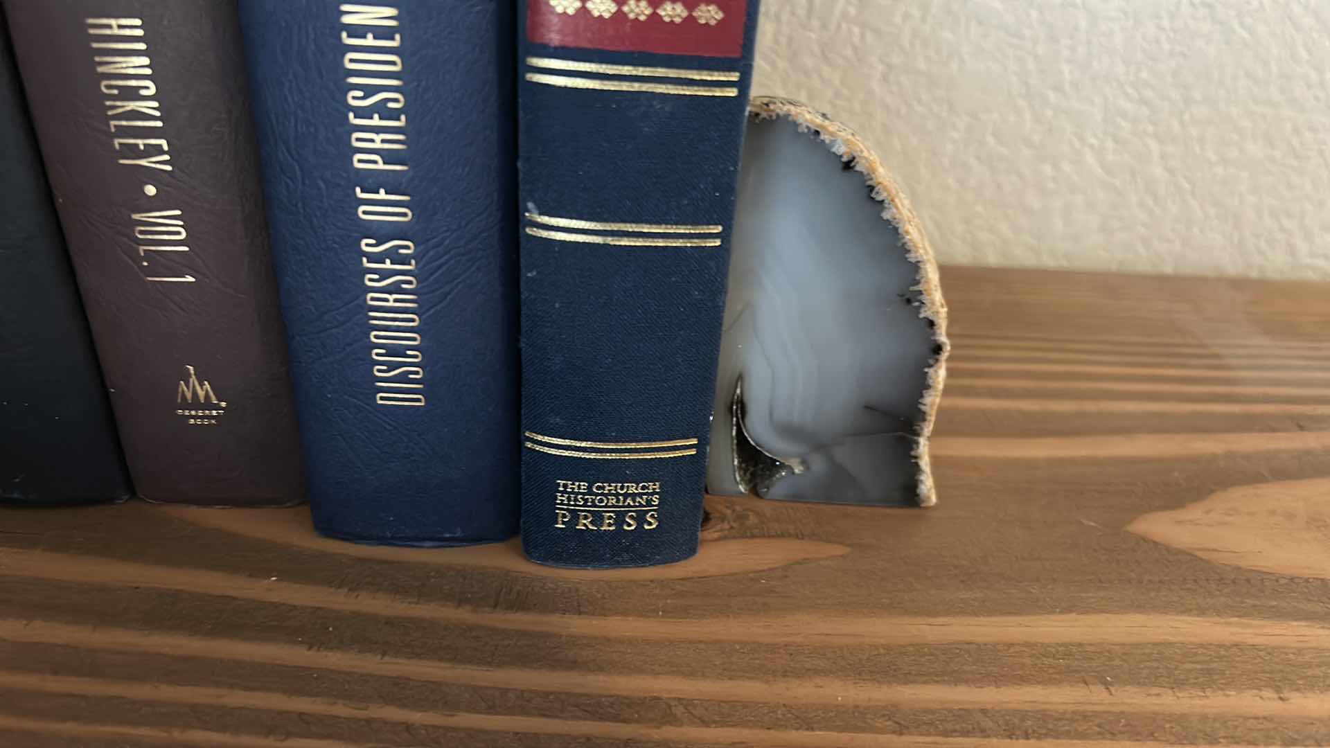 Photo 3 of 14- RELIGIOUS BOOKS W STONE BOOKENDS