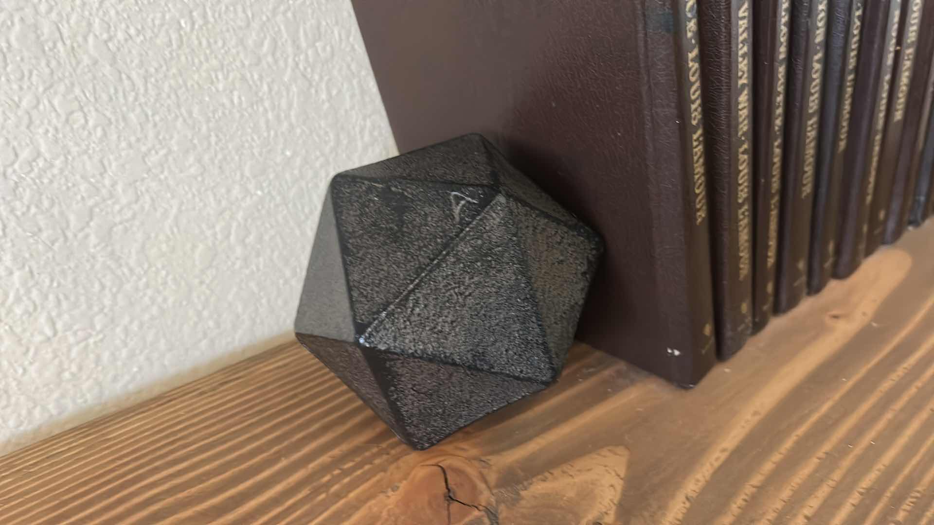 Photo 1 of COLLECTION OF LOUIS L’ AMOUR BOOKS W BLACK BOOKENDS