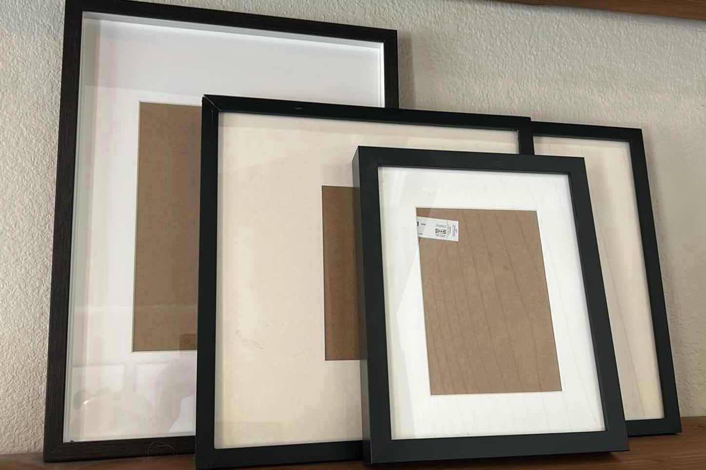 Photo 1 of 4- ASSORTED BLACK FRAME PICTURE FRAMES