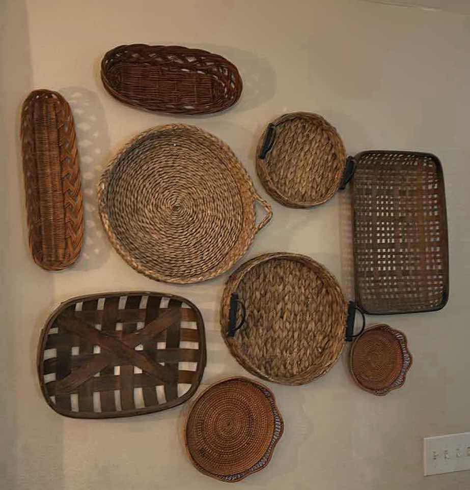 Photo 1 of 9- ASSORTED RATAN DECORATIVE BASKETS