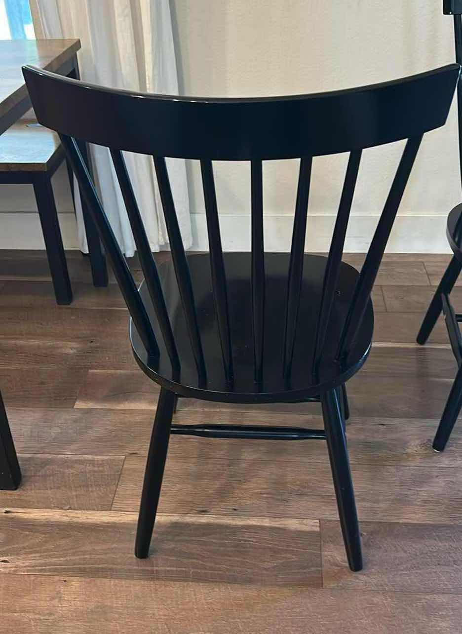 Photo 1 of 2- BLACK SIDE CHAIRS