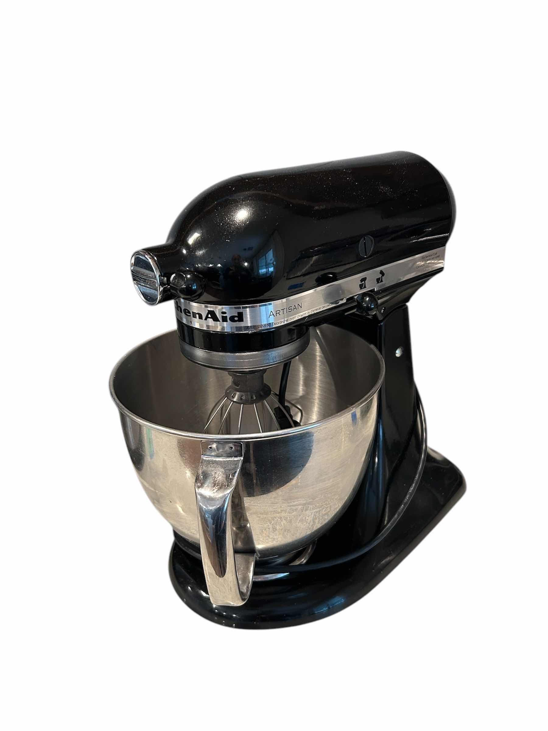 Photo 1 of KITCHENAID ARTISAN STAND MIXER W ACCESSORIES BLACK