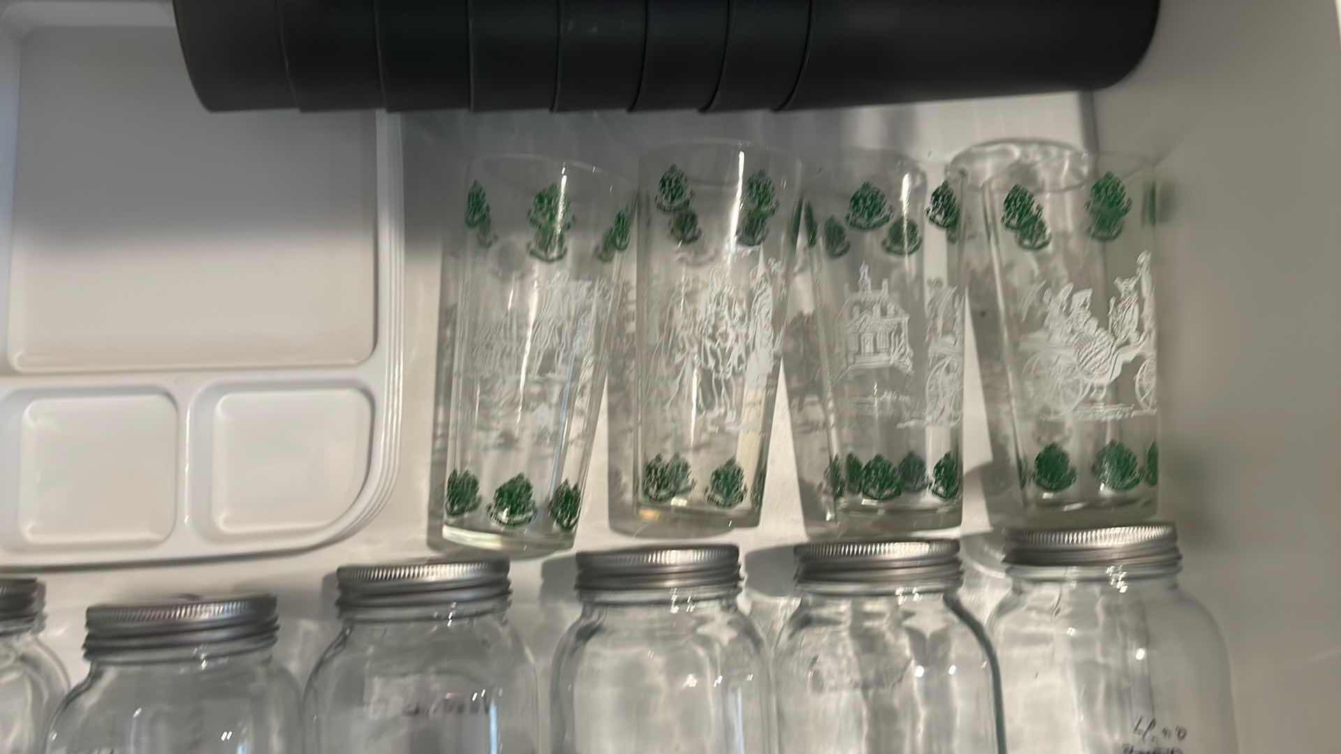 Photo 1 of CONTENTS OF DRAWER MASON JARS PLASTIC CUPS TRAYS