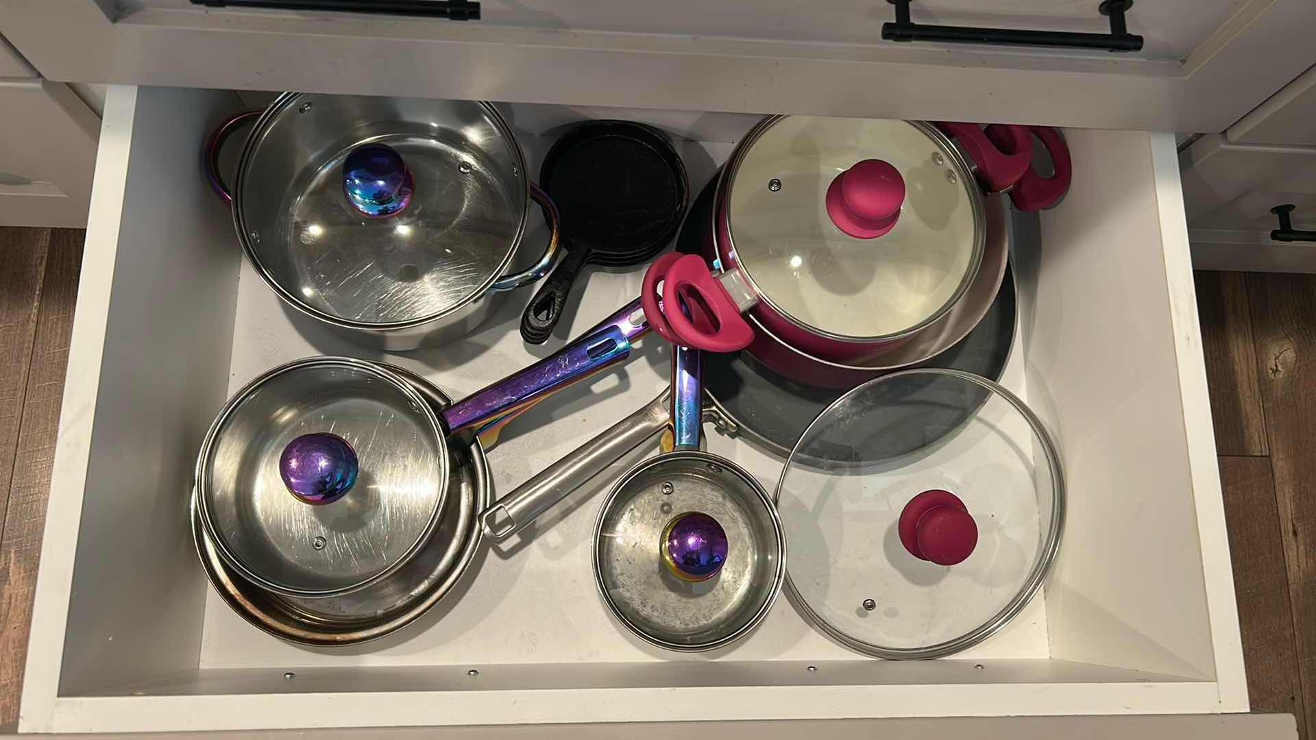 Photo 1 of CONTENTS OF DRAWER POTS PANS
