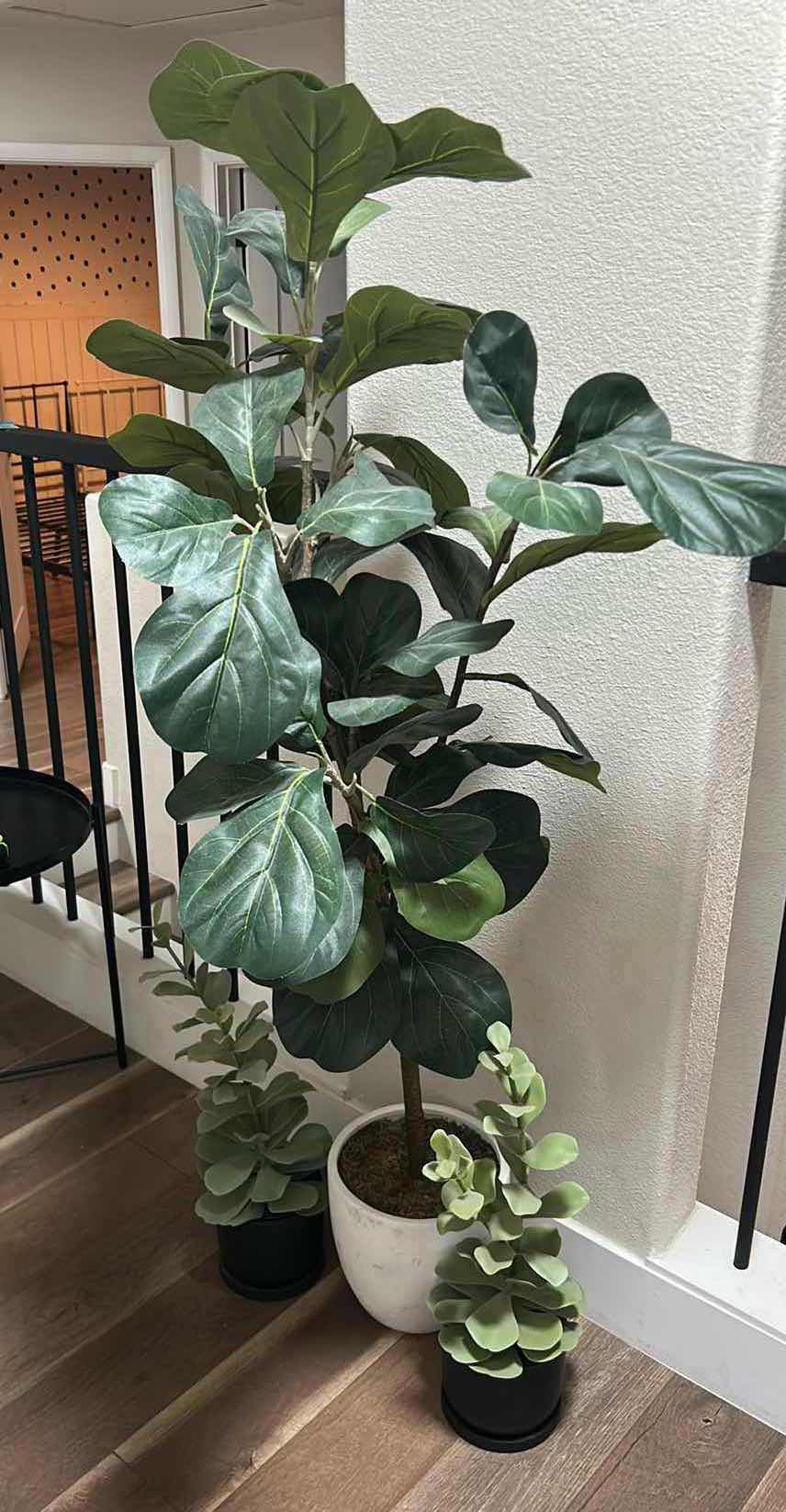 Photo 1 of 3- FAUX PLANTS IN DECORATIVE POTS