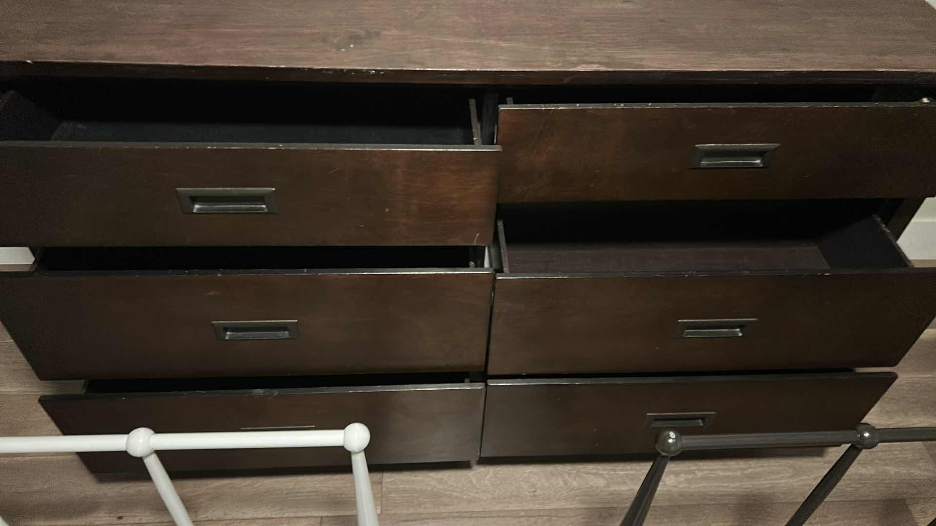 Photo 3 of 6 DRAWER CHERRYWOOD DRESSER 60”X 18” H 34”