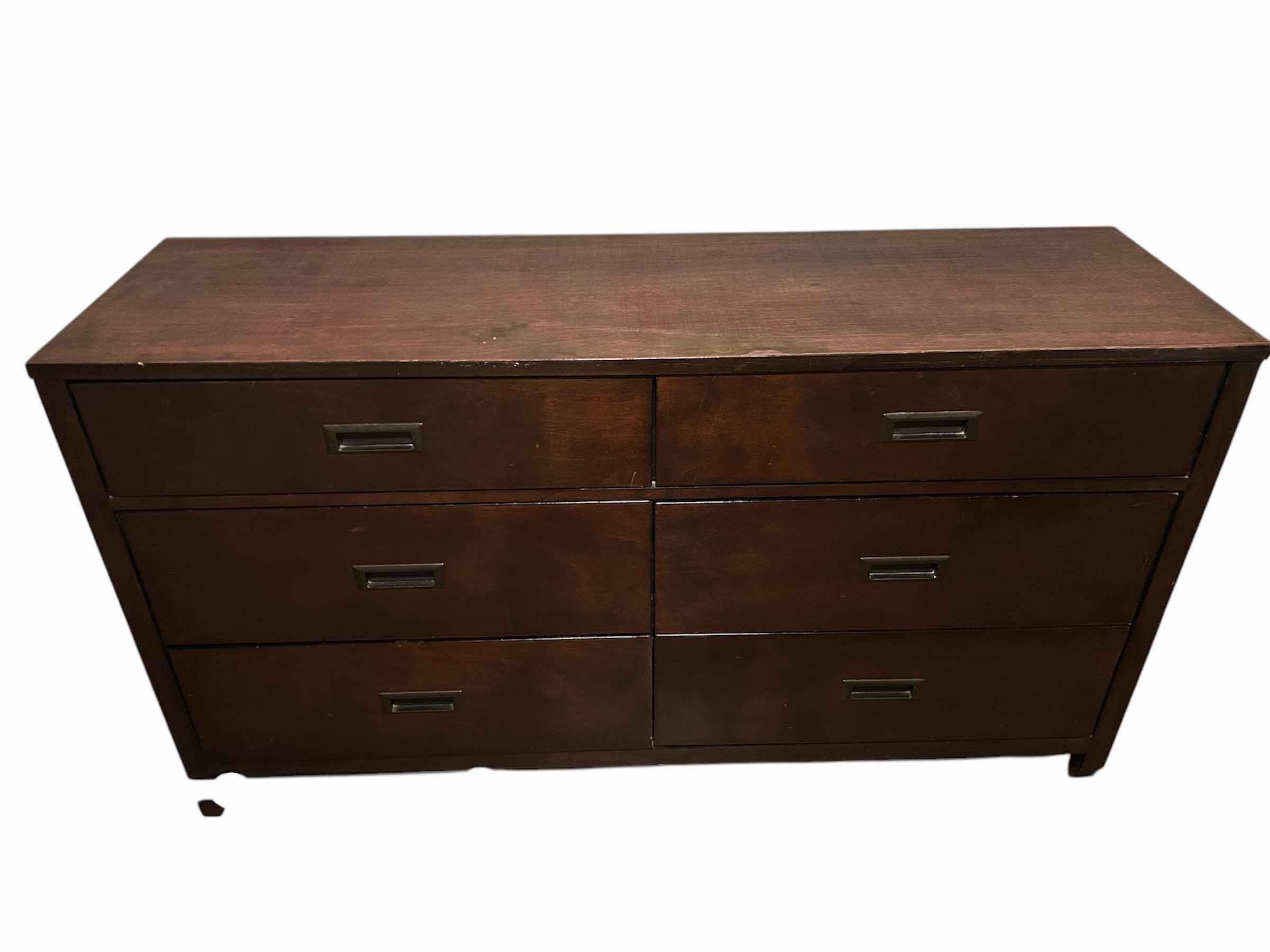 Photo 1 of 6 DRAWER CHERRYWOOD DRESSER 60”X 18” H 34”