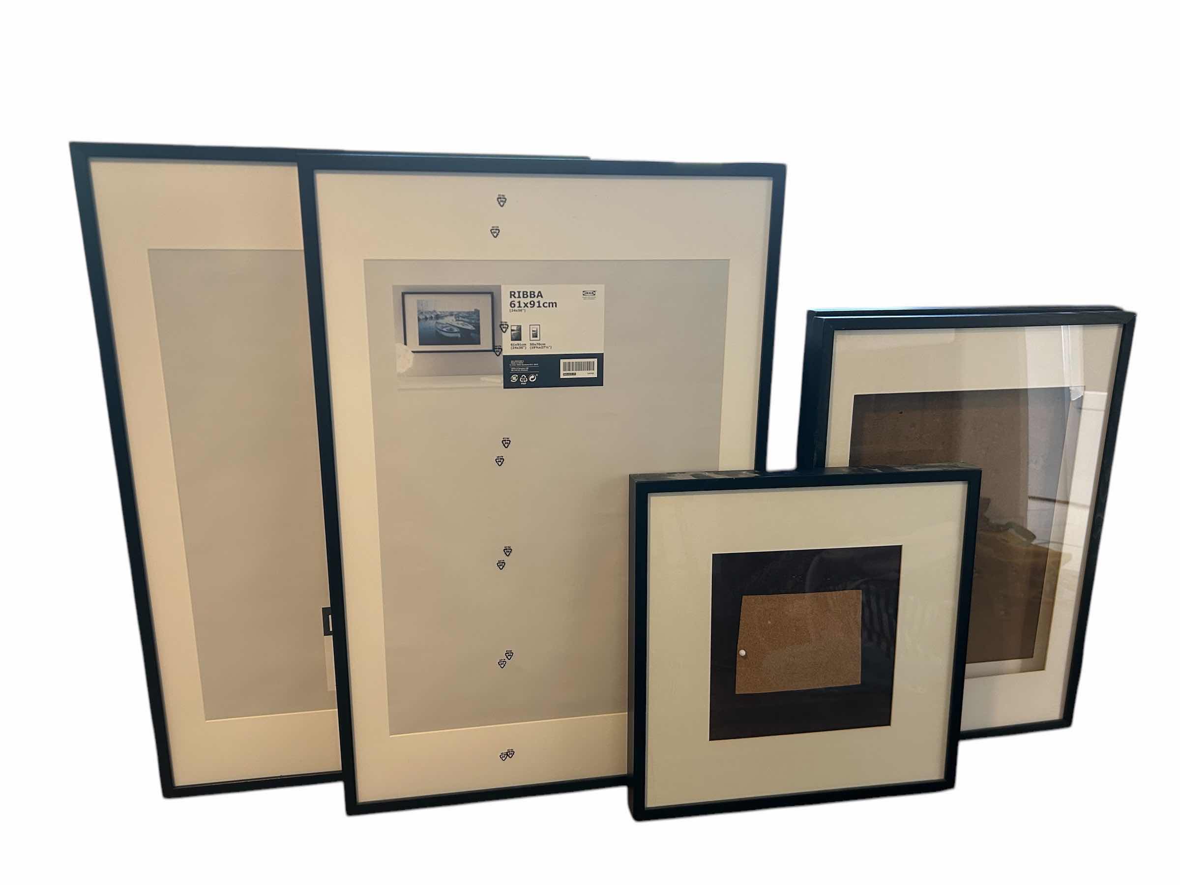 Photo 1 of 5- BLACK FRAMED PICTURE FRAME