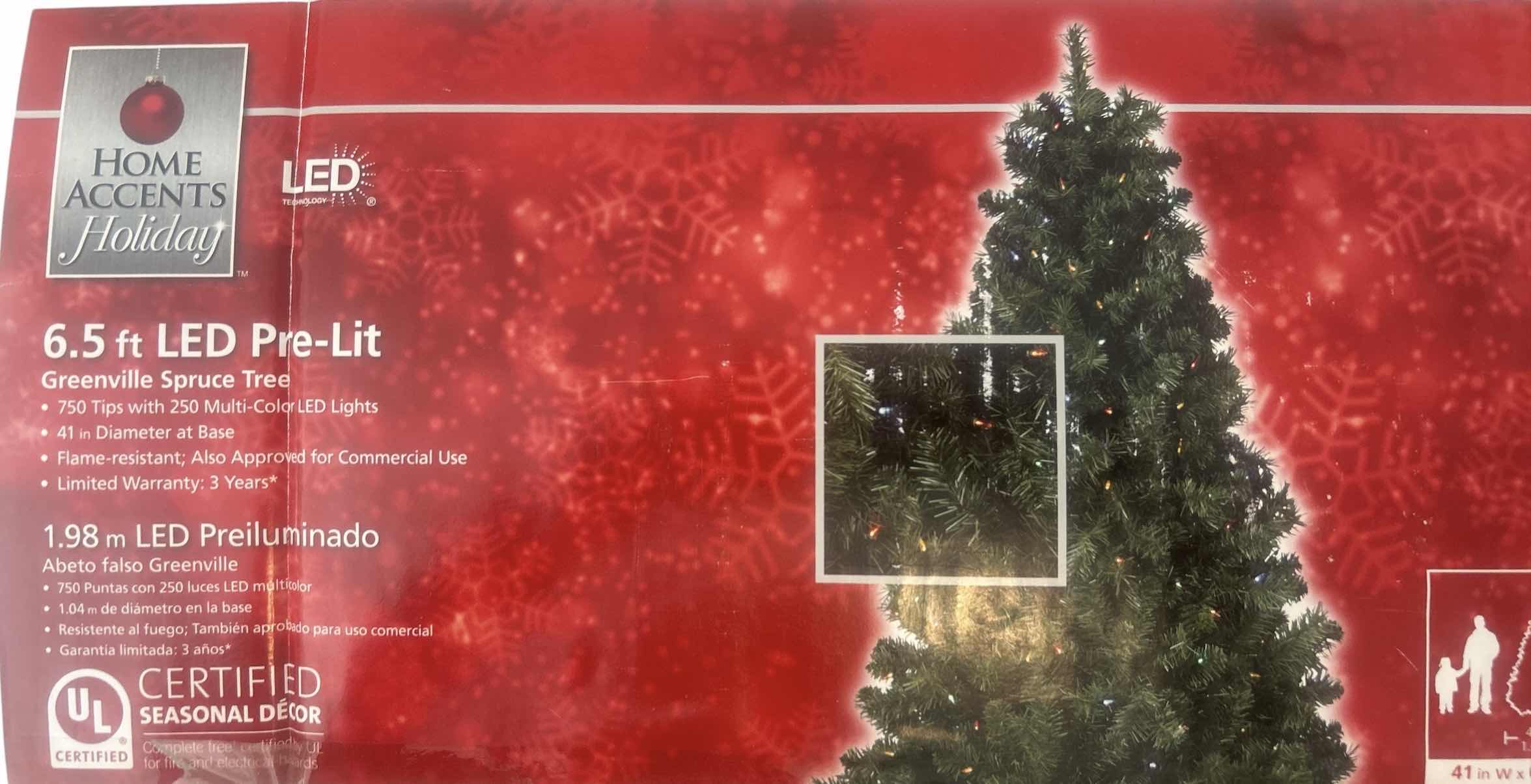 Photo 1 of 6.5’ GREENVILLE SPRUCE MULTI LED