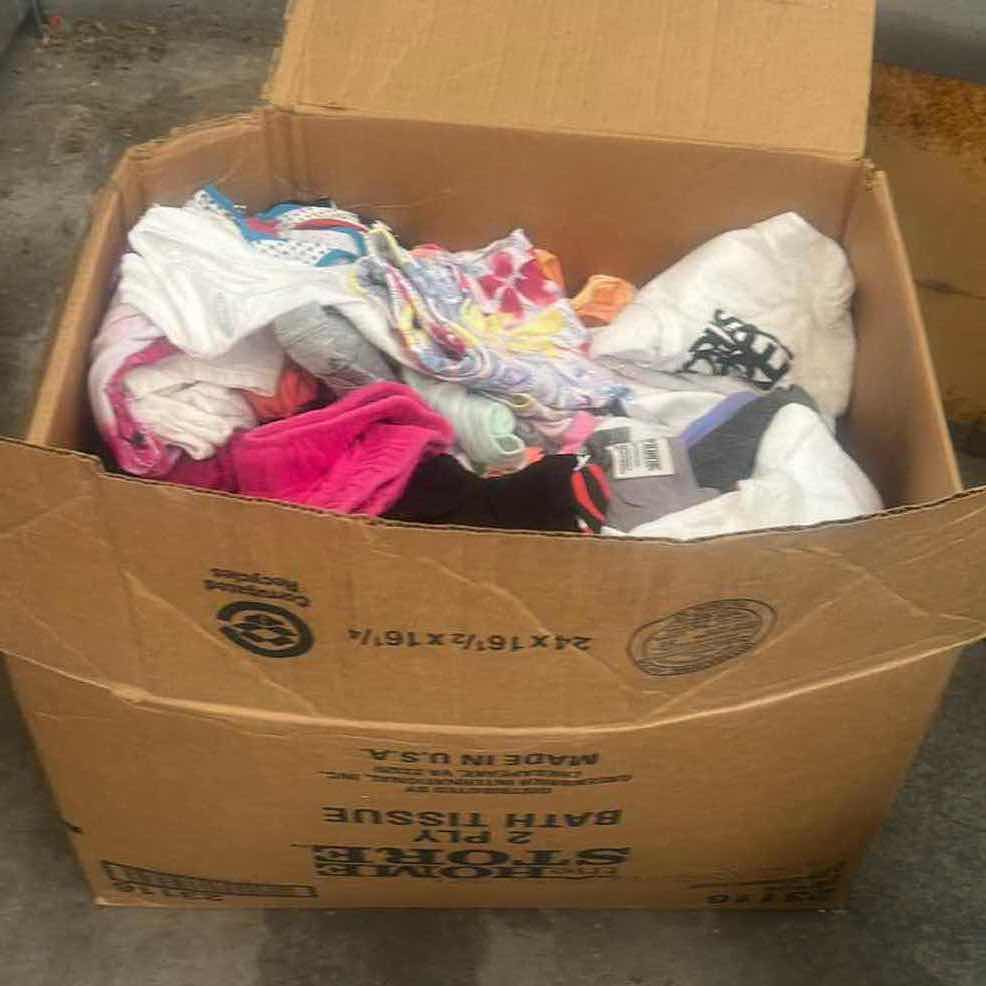 Photo 1 of BOX OF GIRLS CLOTHING SMALL SIZES