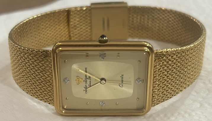 Photo 1 of 2 MENS WATCHES AND  GOLD TONE RING WITH TIGERS EYE STONE