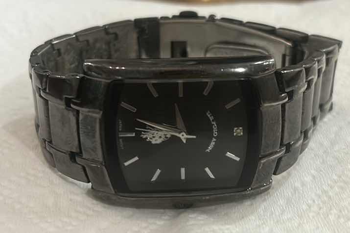 Photo 1 of 2 MENS WATCHES AND  GOLD TONE RING WITH TIGERS EYE STONE