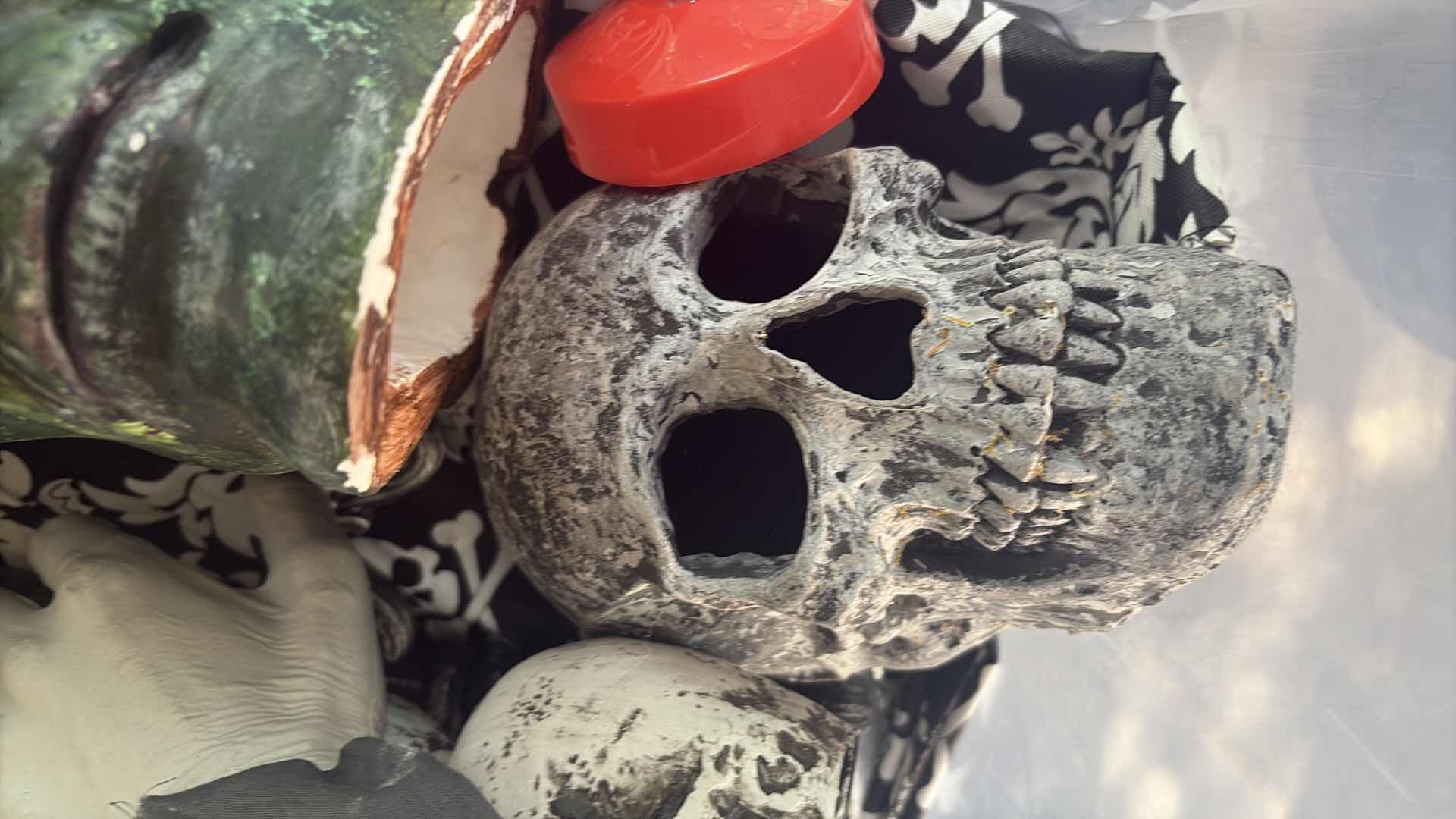 Photo 1 of CONTENTS OF TOTE - HALLOWEEN DECORATIONS