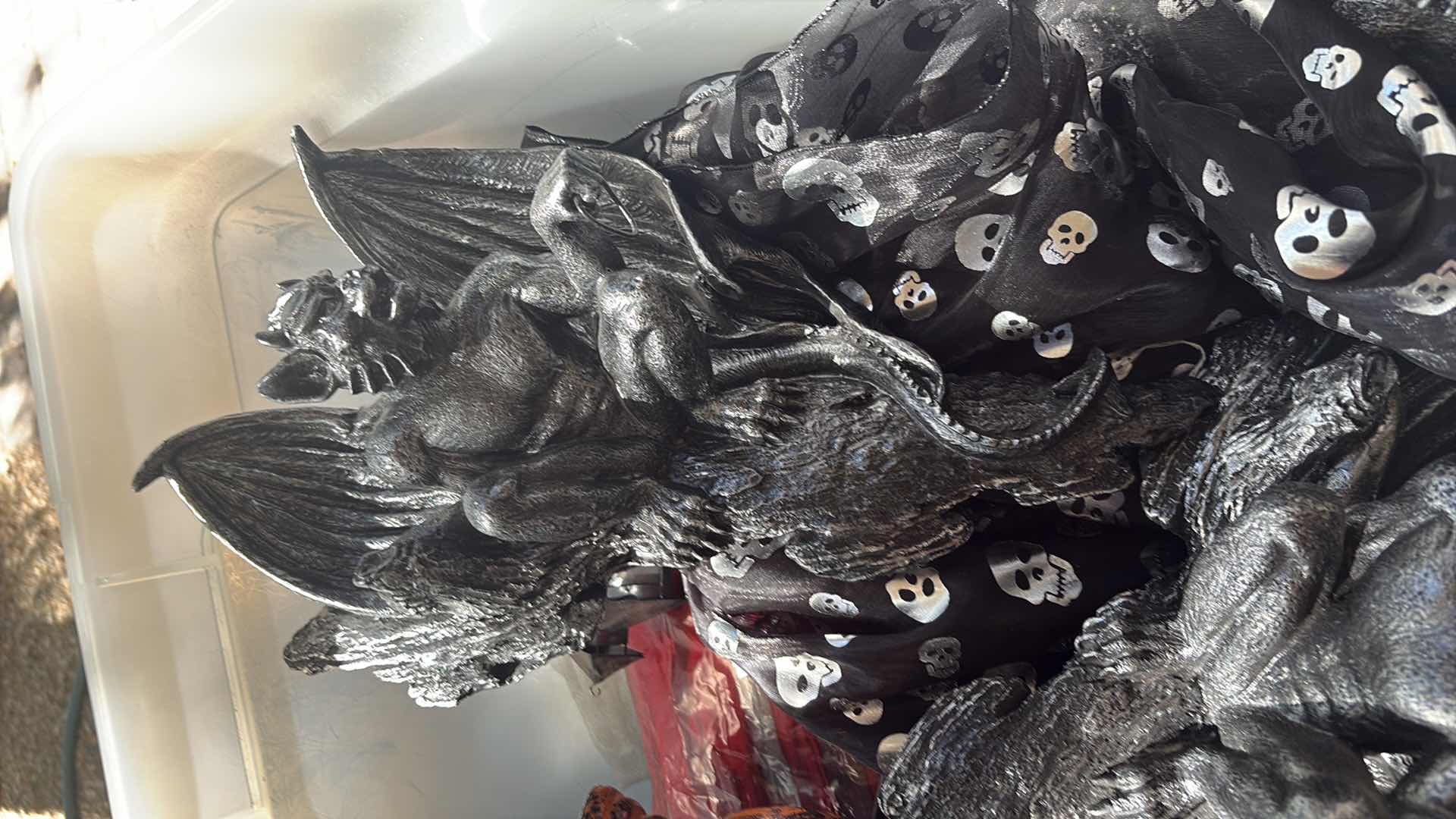 Photo 1 of CONTENTS OF TOTE HALLOWEEN DECORATIONS