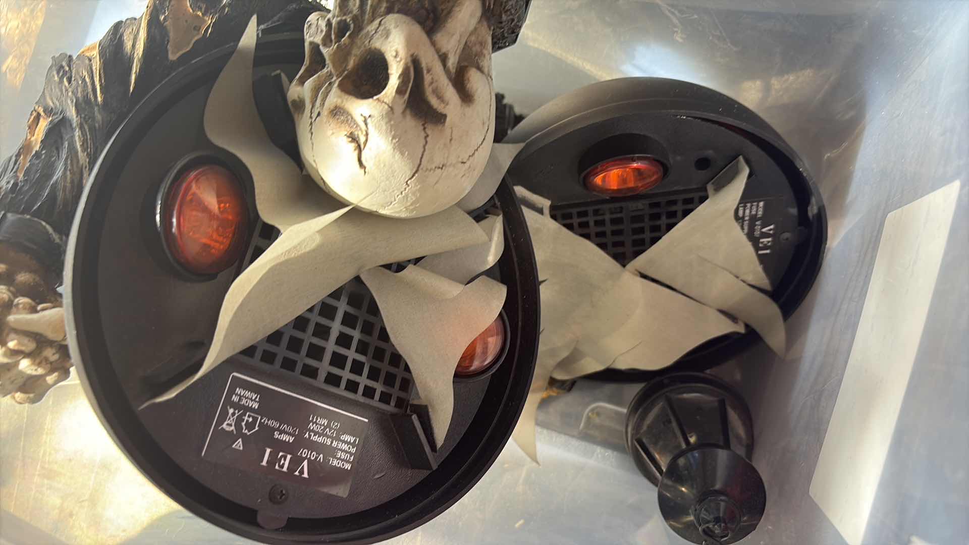 Photo 1 of CONTENTS OF TOTE HALLOWEEN DECORATIONS