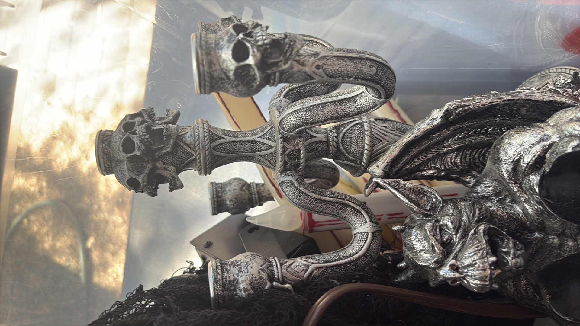 Photo 1 of CONTENTS OF TOTE HALLOWEEN DECORATIONS